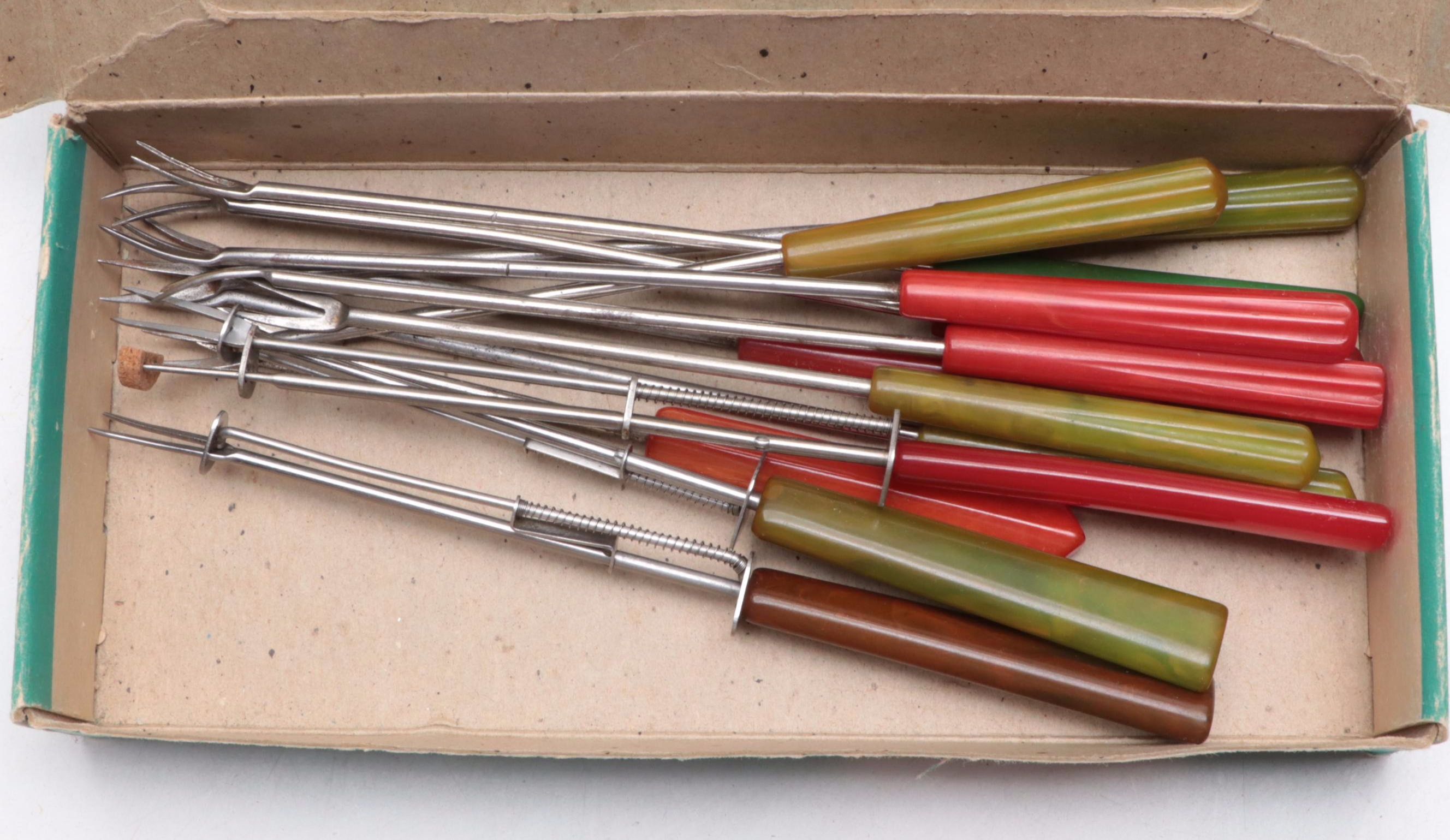 Sta-Brite, Star with Other Bakelite Handled Flatware and Fondue Forks