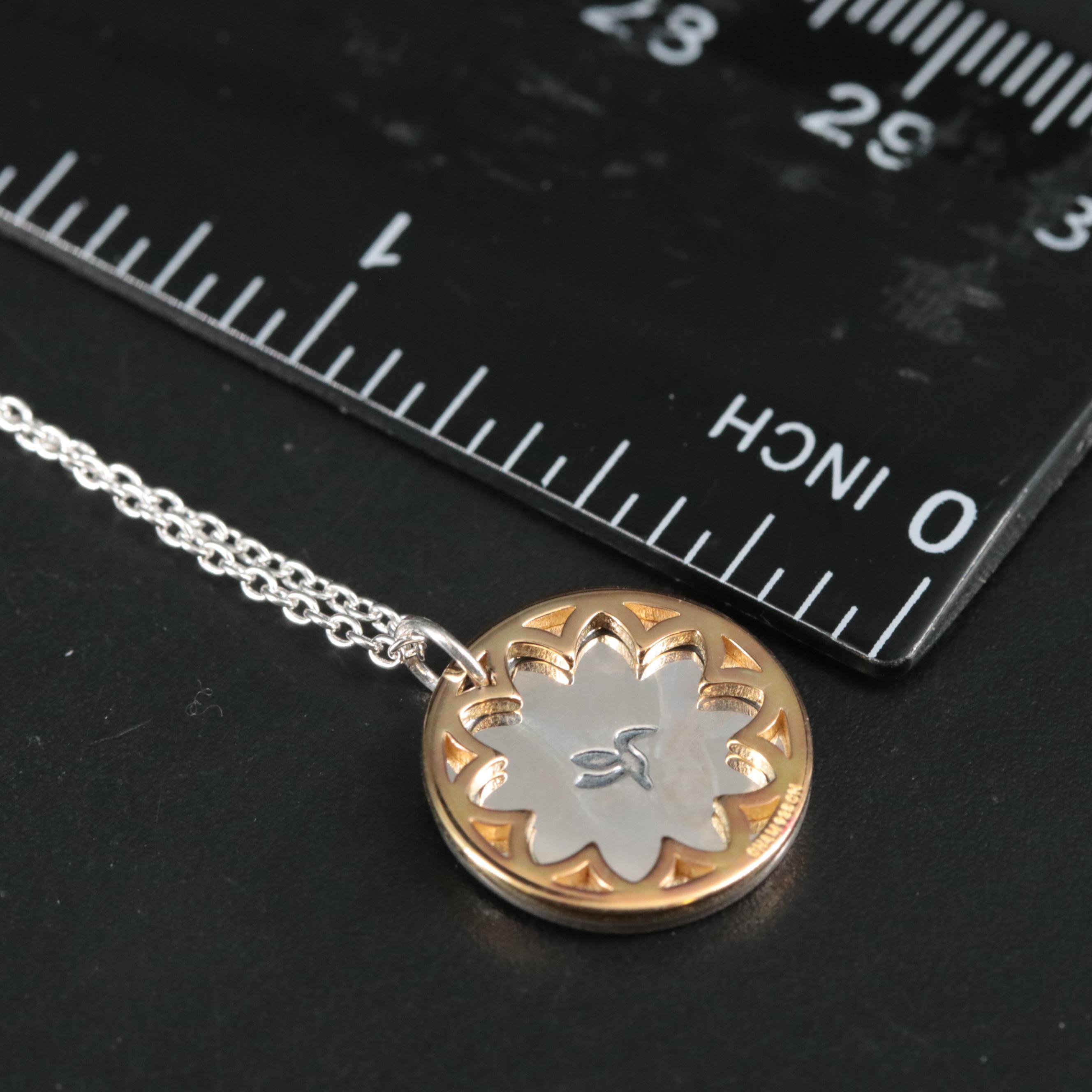 Sterling "Sister" Pendant Necklace