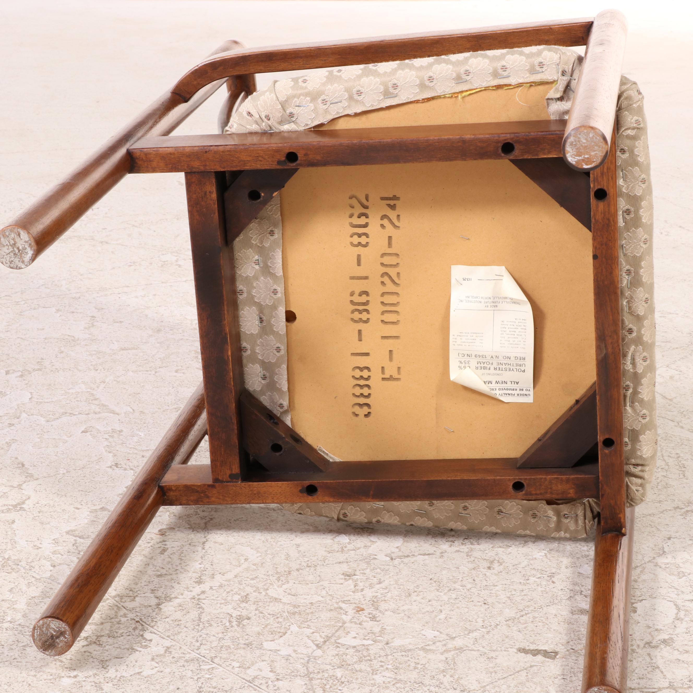 Thomasville Mid Century Modern Eight-Piece Dining Set, 1970s