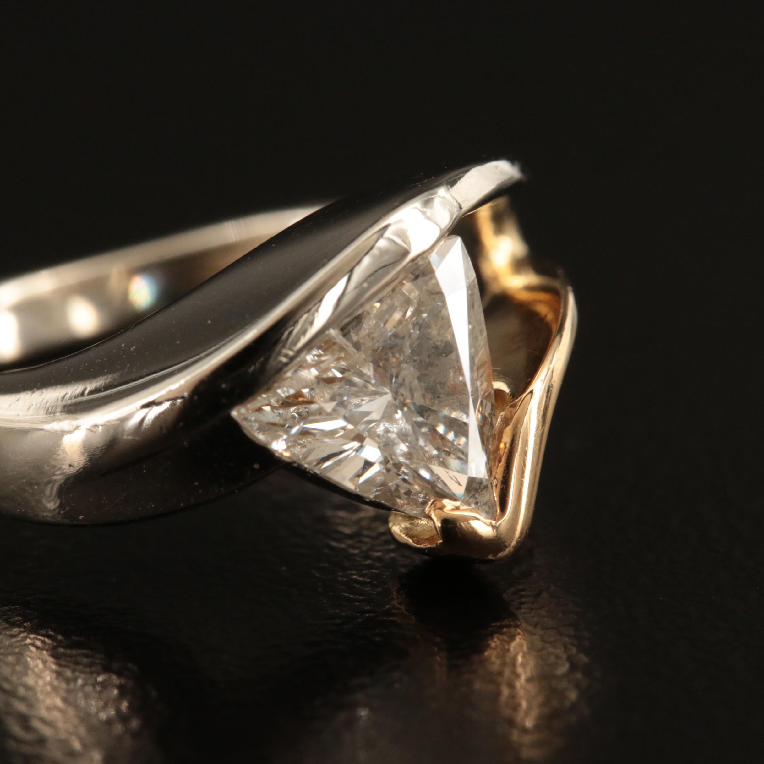 14K 0.98 CT Diamond Ring