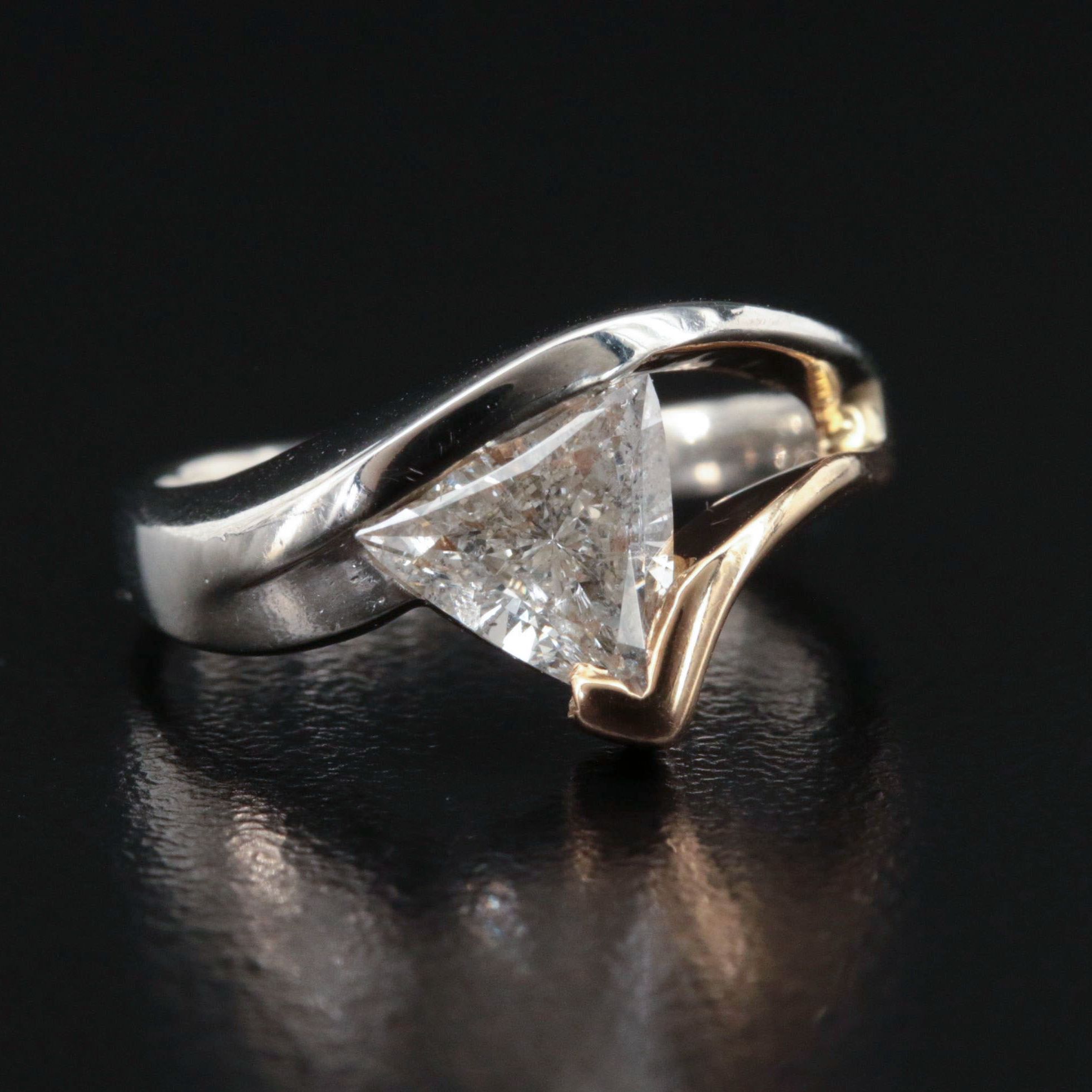 14K 0.98 CT Diamond Ring