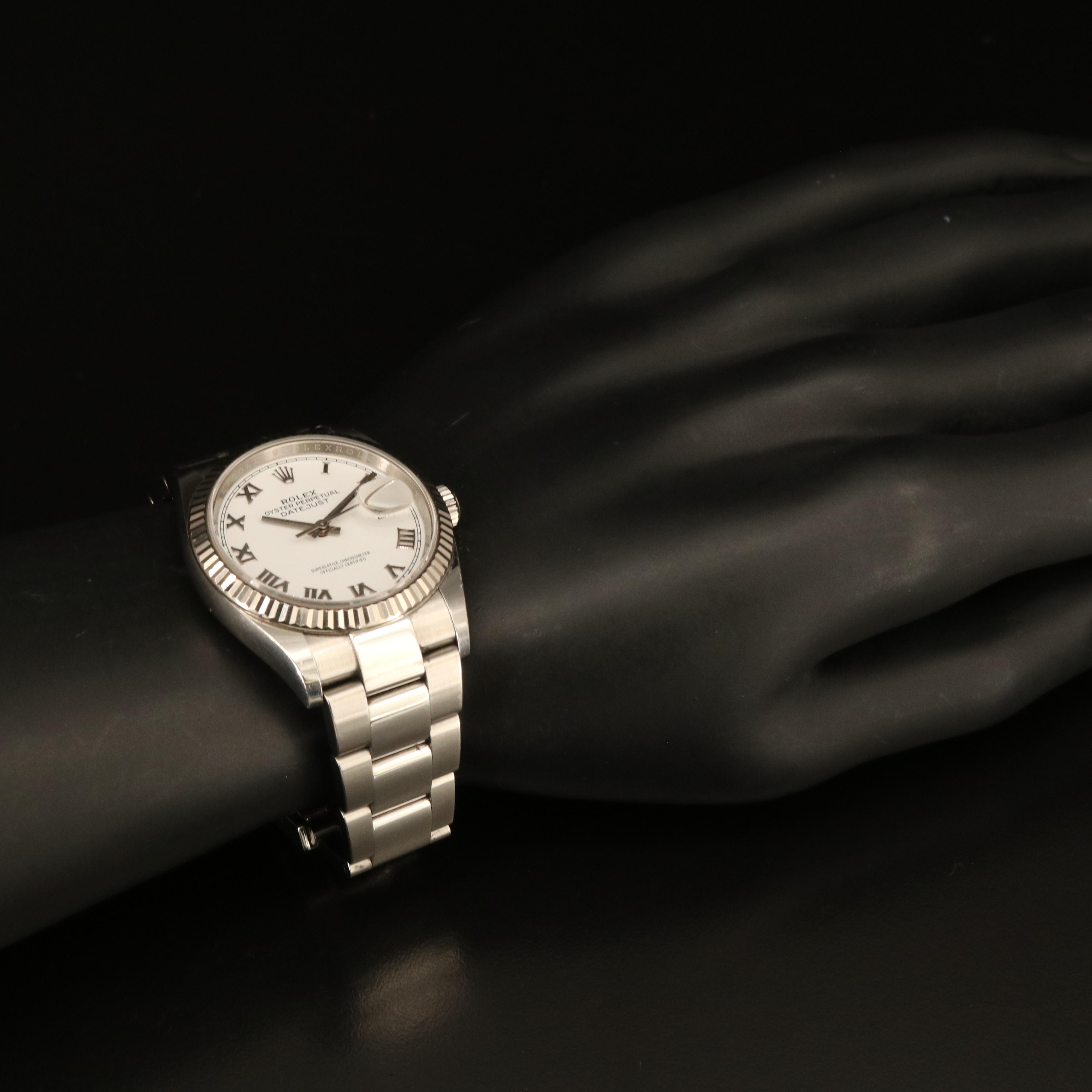 Rolex Oyster Perpetual Datejust 18K and Stainless Steel Watch