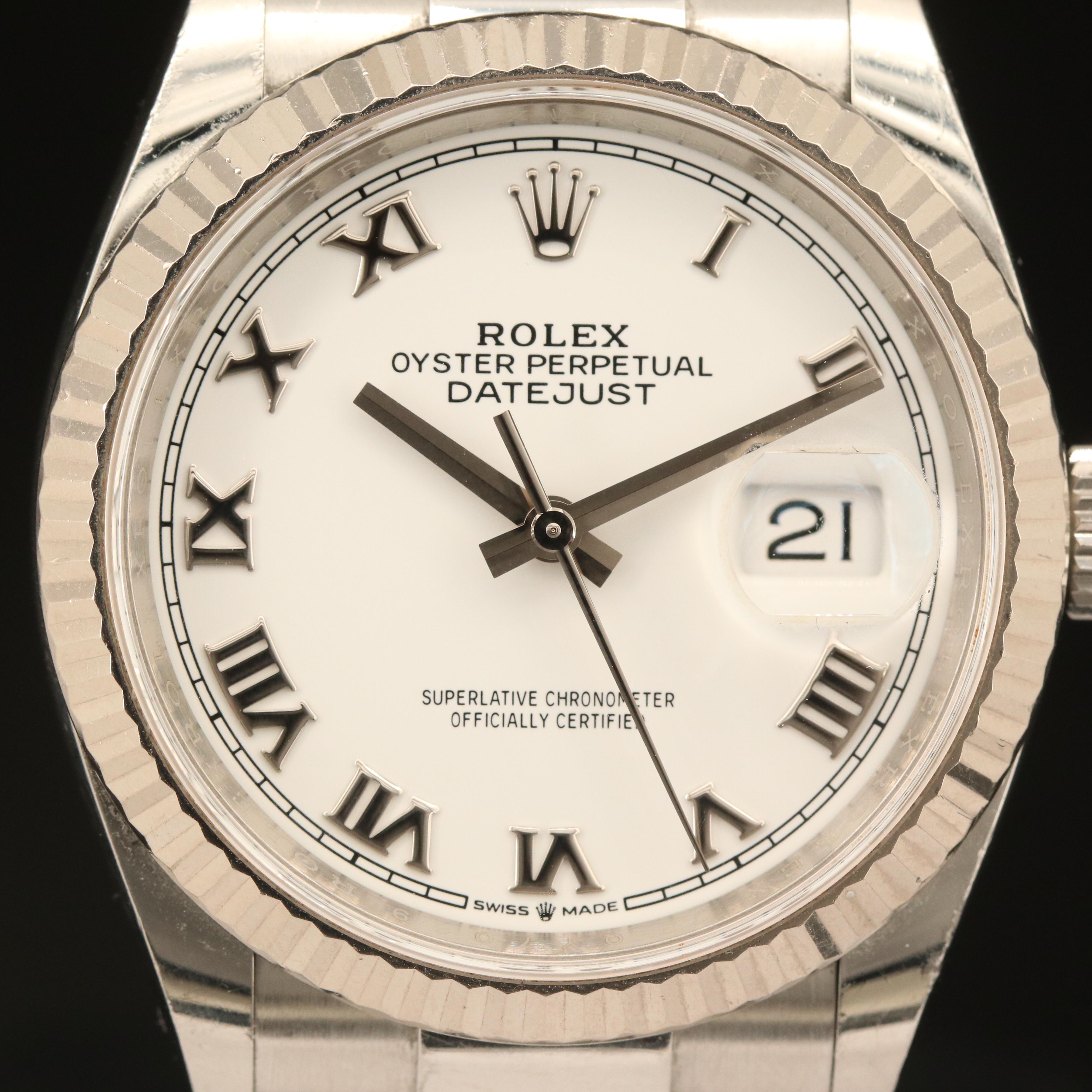 Rolex Oyster Perpetual Datejust 18K and Stainless Steel Watch