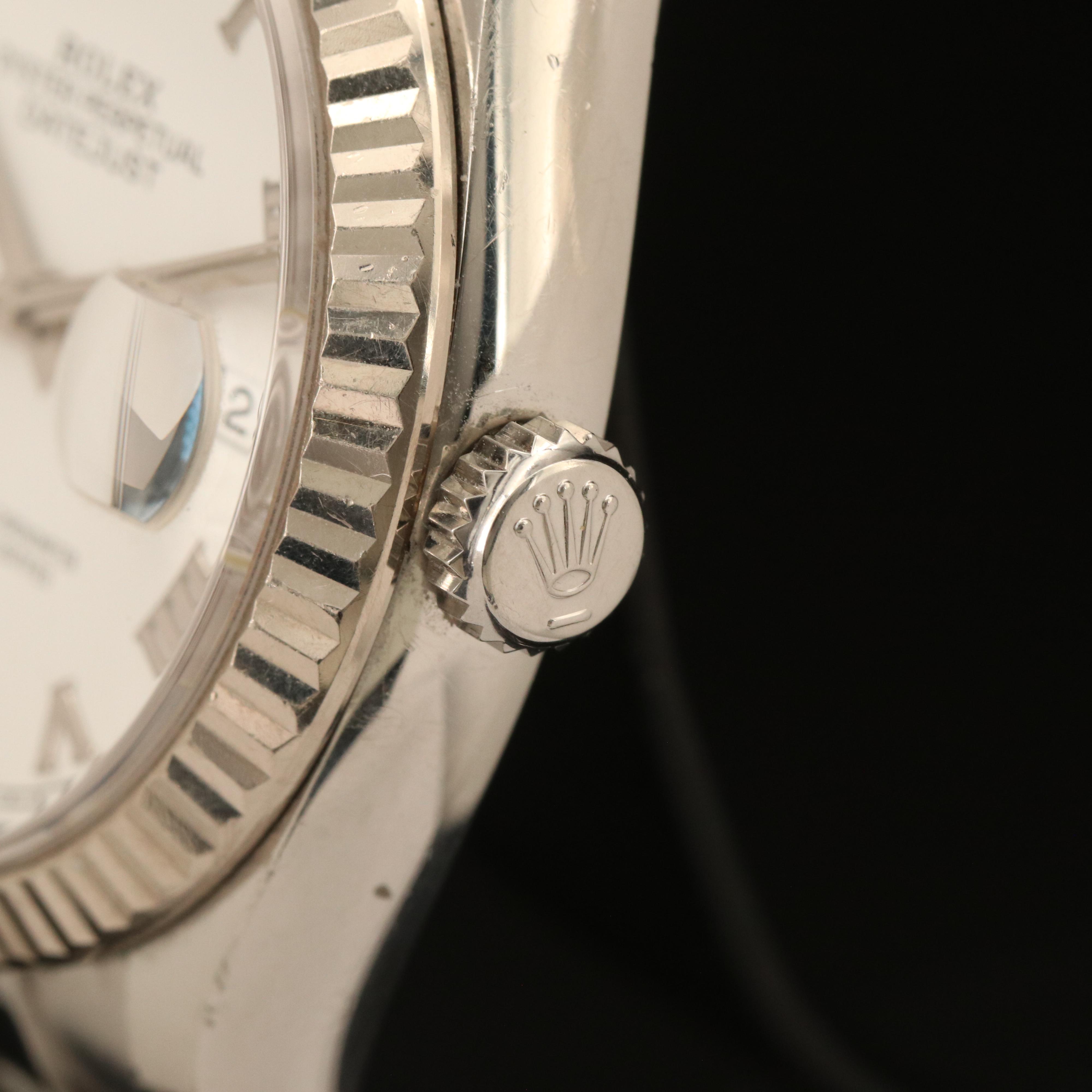 Rolex Oyster Perpetual Datejust 18K and Stainless Steel Watch