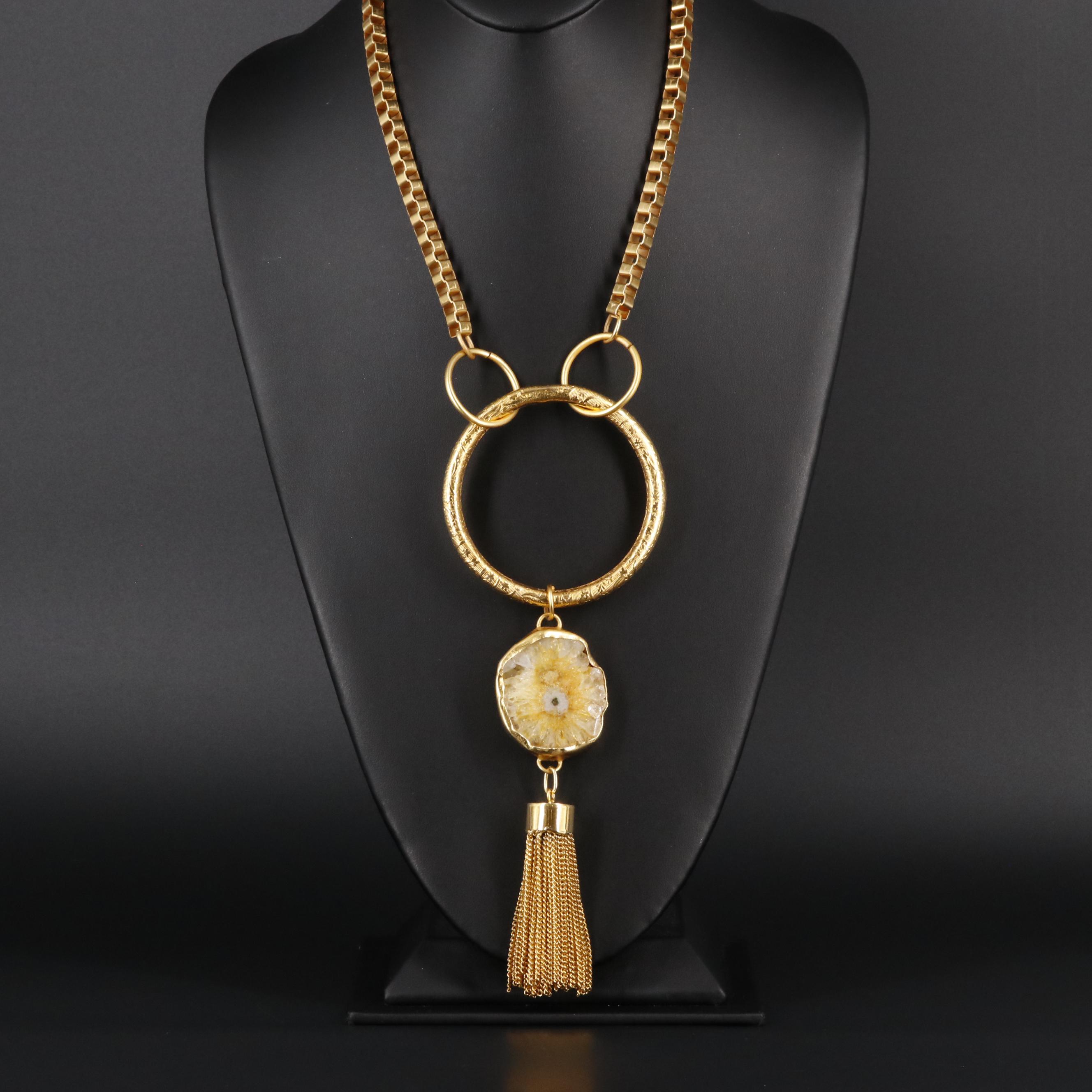 Geode Slice Necklace