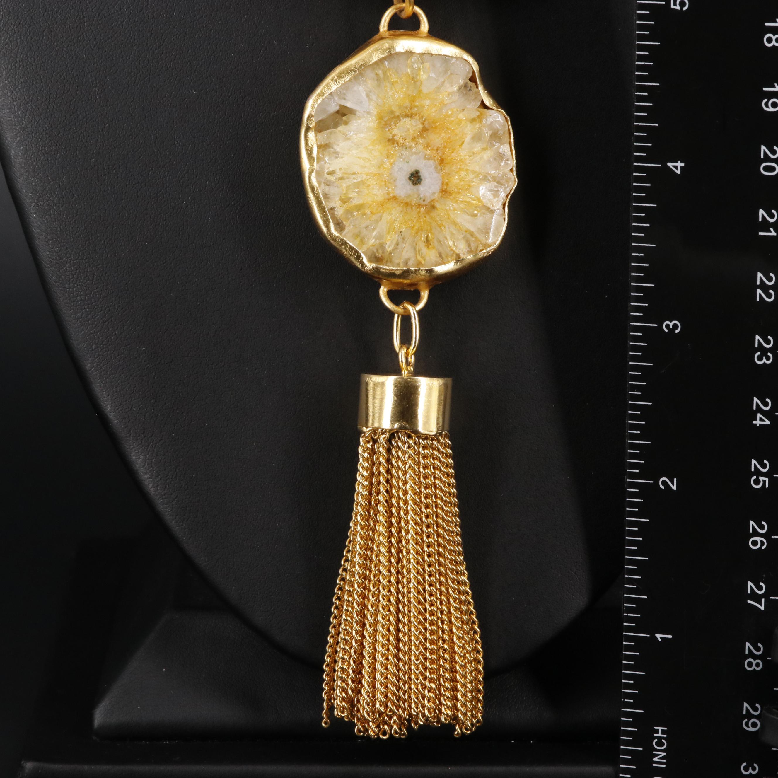 Geode Slice Necklace