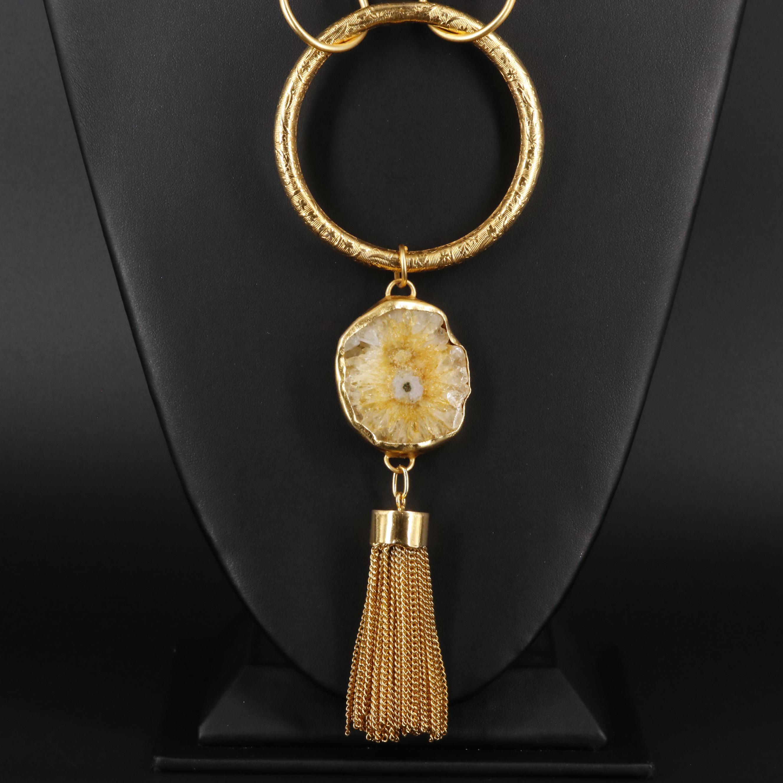 Geode Slice Necklace