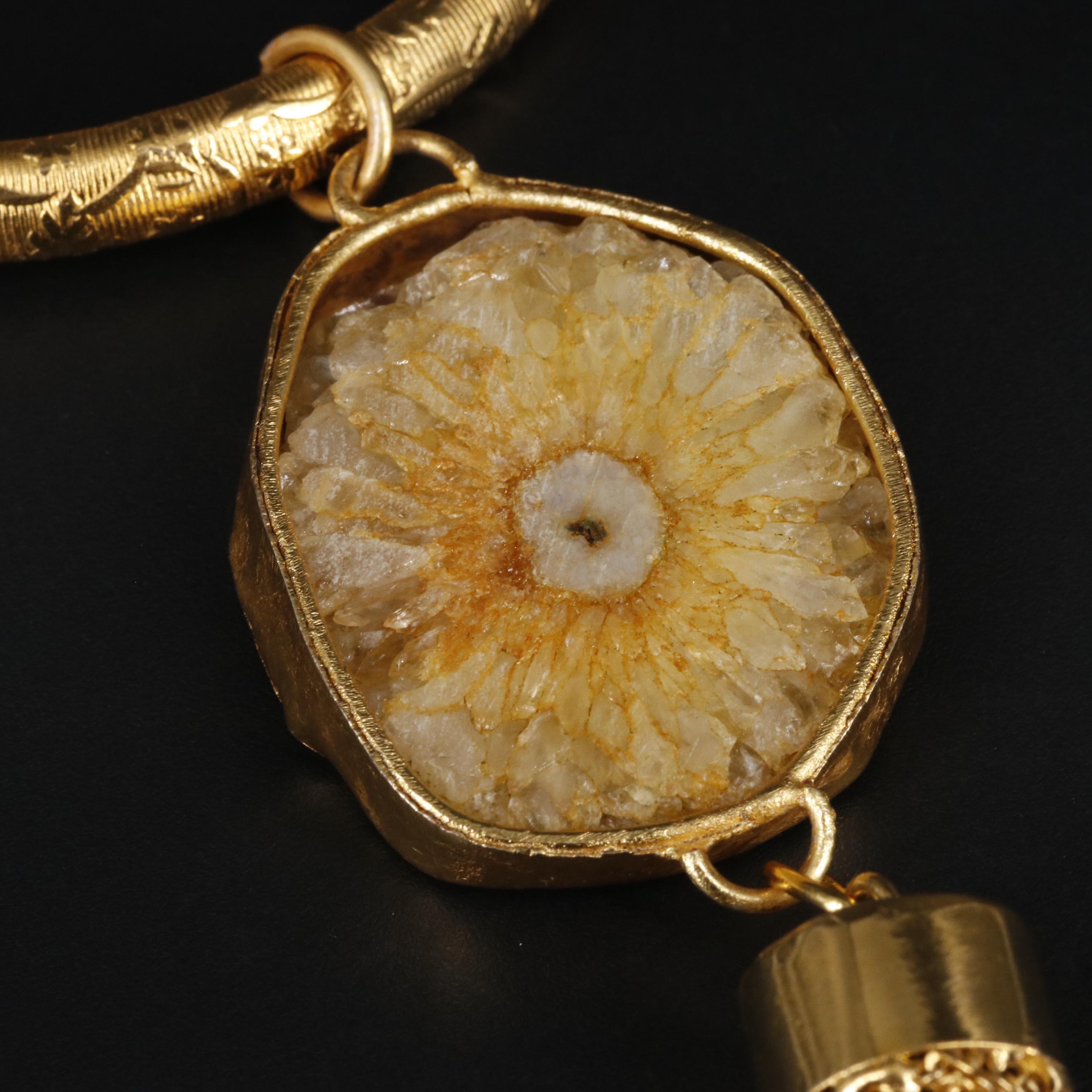 Geode Slice Necklace