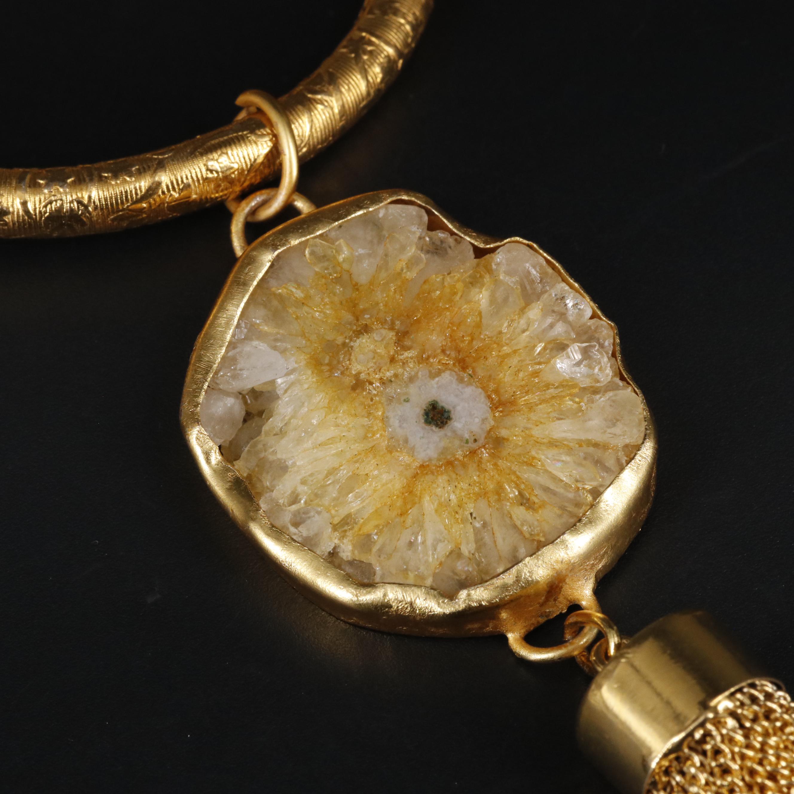 Geode Slice Necklace