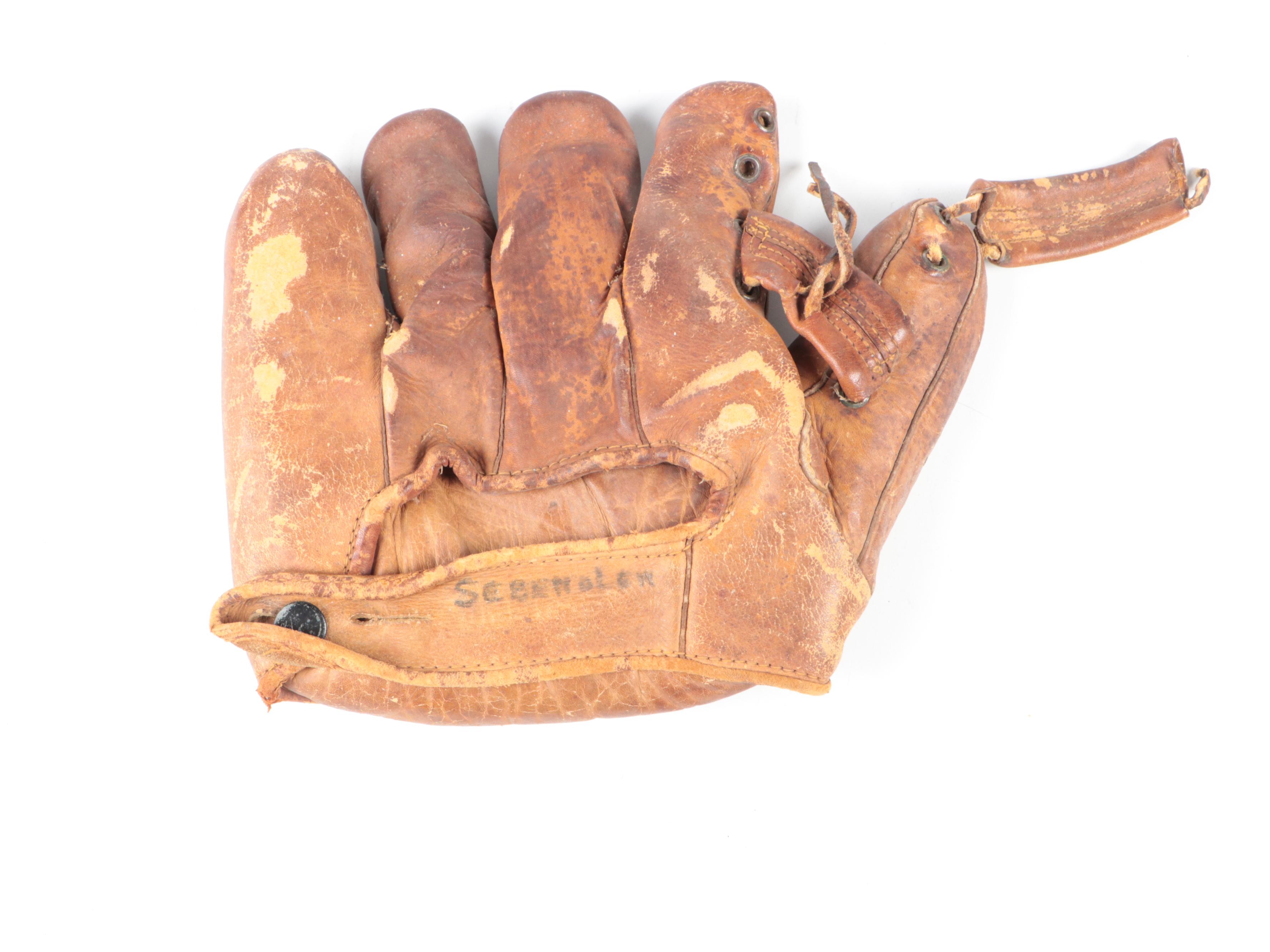 Rawlings Marion and MacGregor Goldsmith Baseball Gloves, Early/ Mid-20th C.
