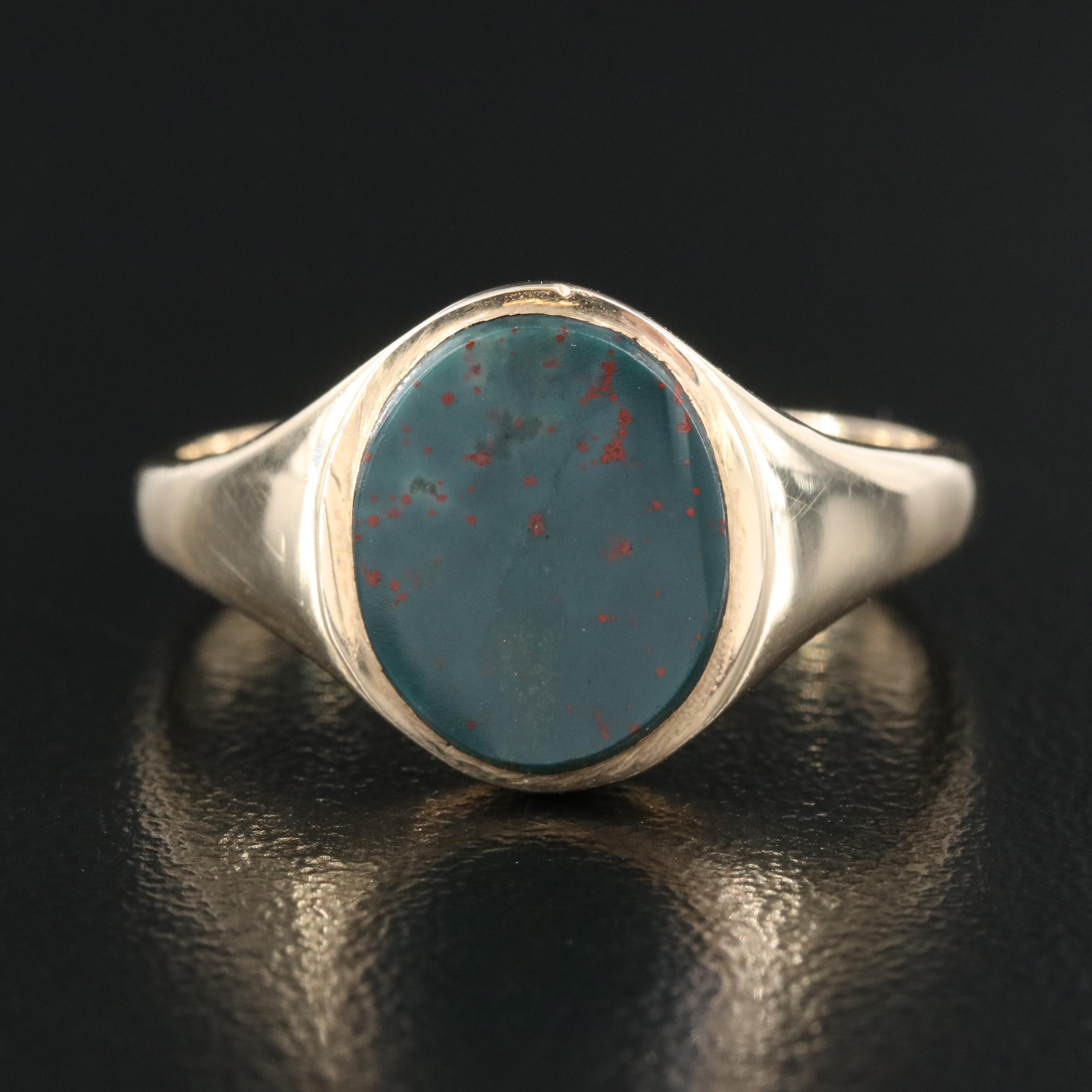 10K Bloodstone Ring