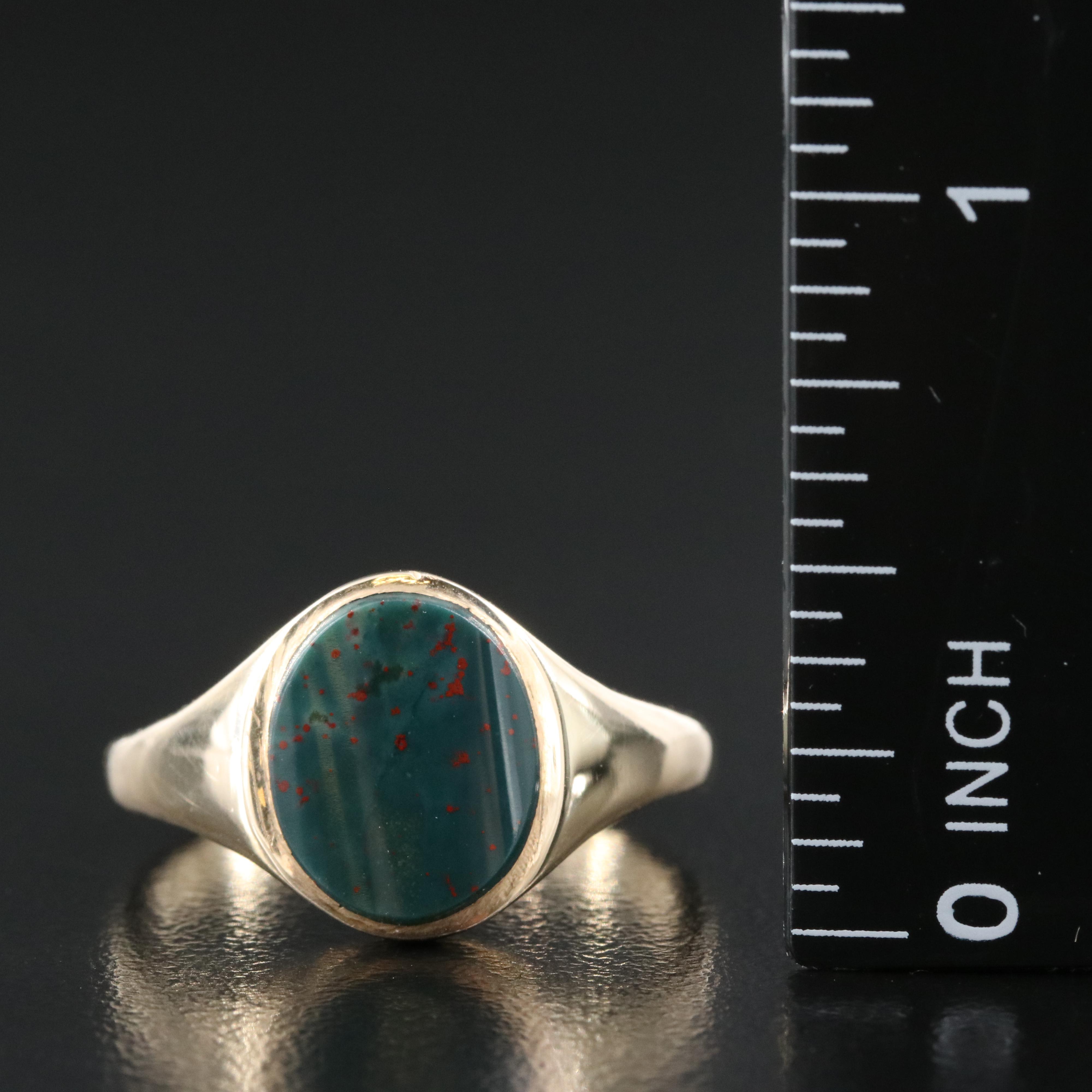 10K Bloodstone Ring