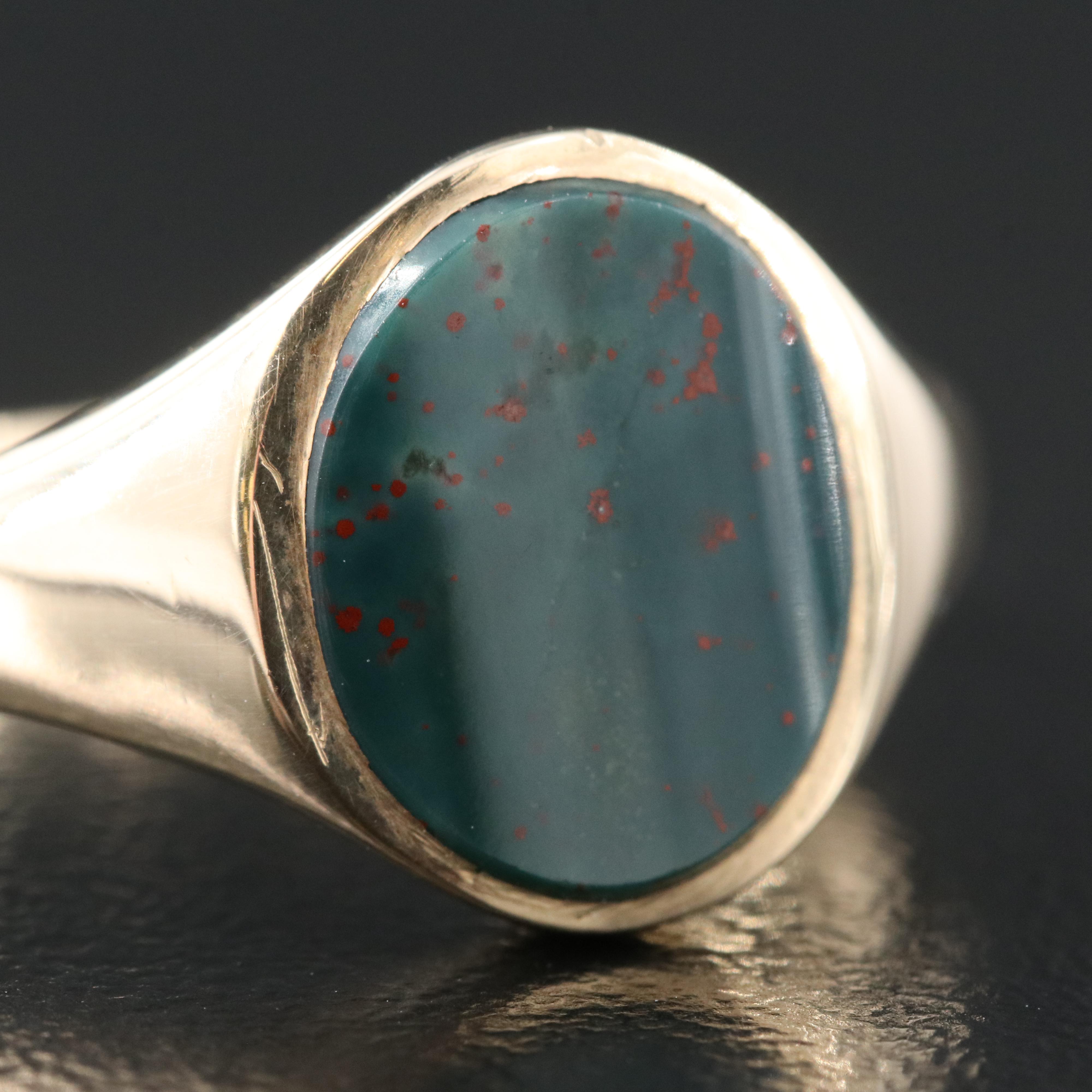 10K Bloodstone Ring