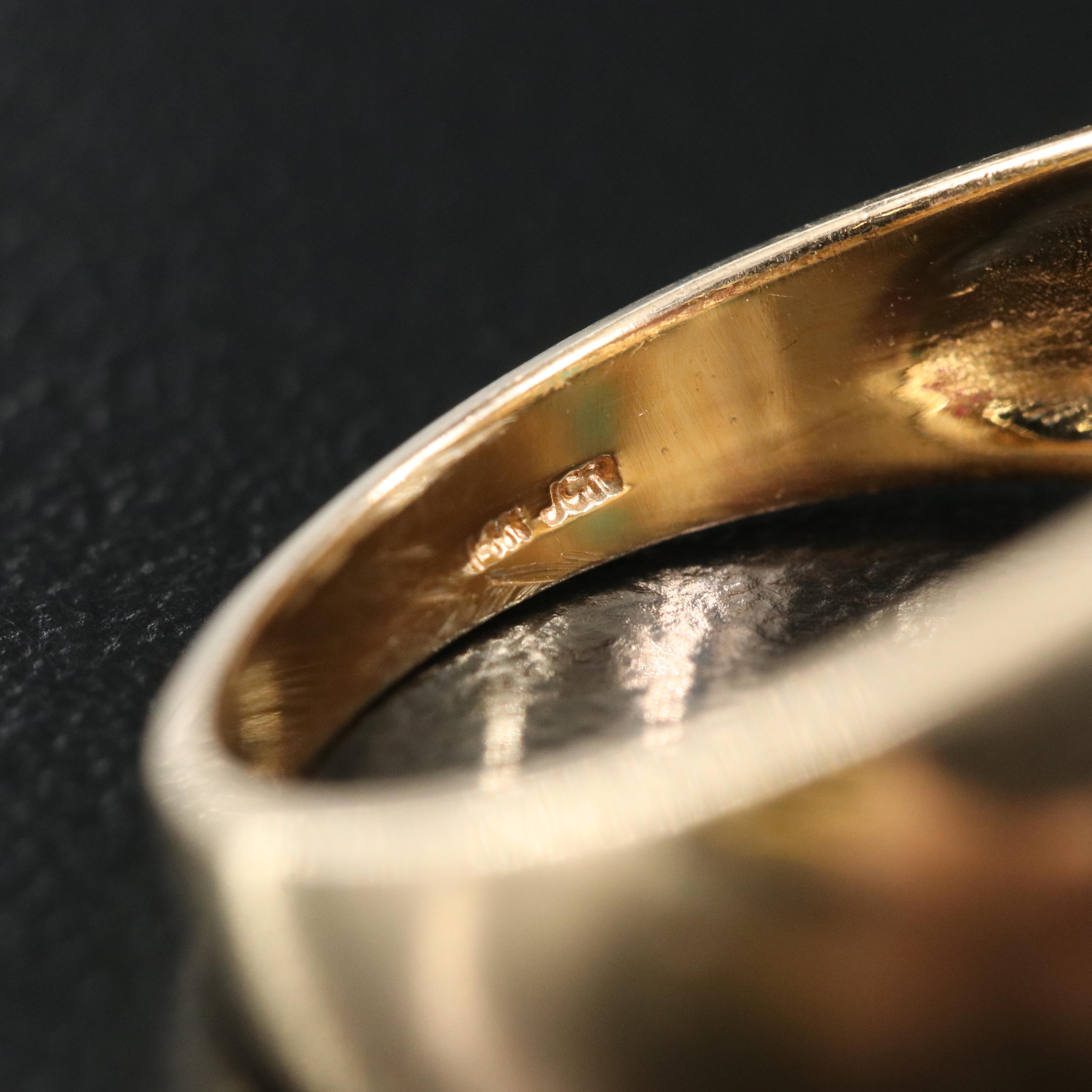 14K Ruby, Emerald and Diamond Flower Ring