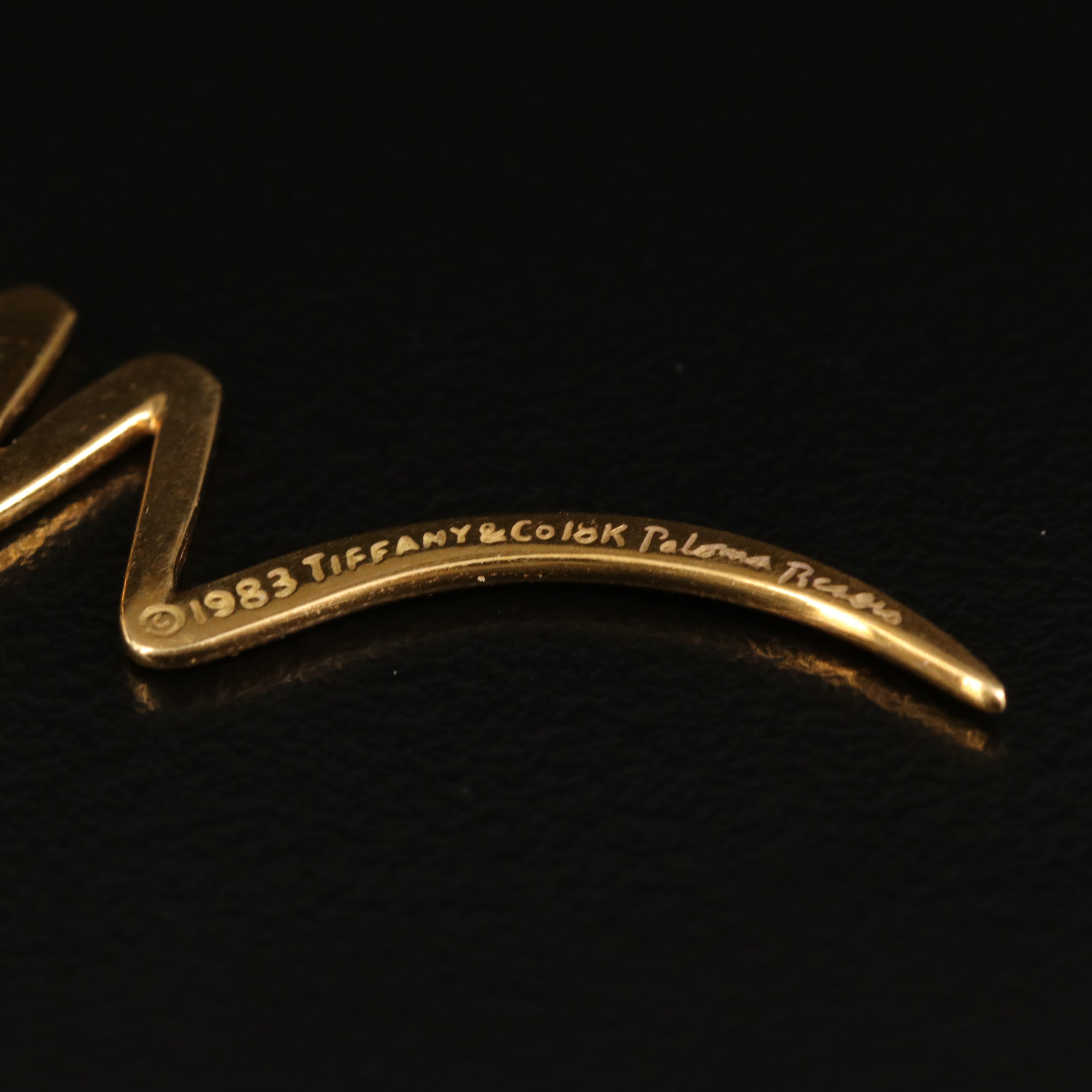 Paloma Picasso for Tiffany & Co. 18K Zig-Zag Earrings