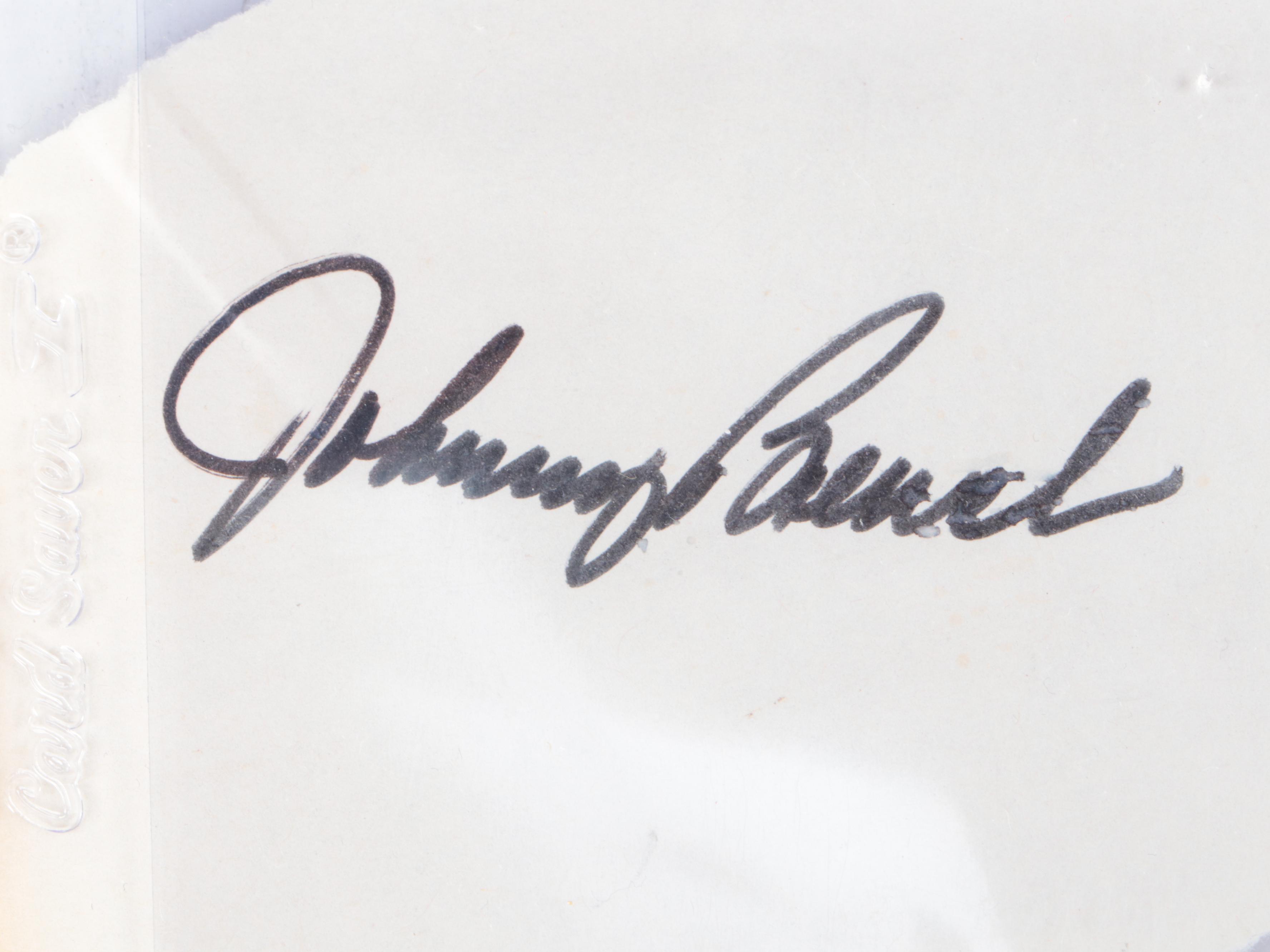 Johnny Bench Cincinnati Reds and Dan Issel UK Wildcats Signed Paper Slips