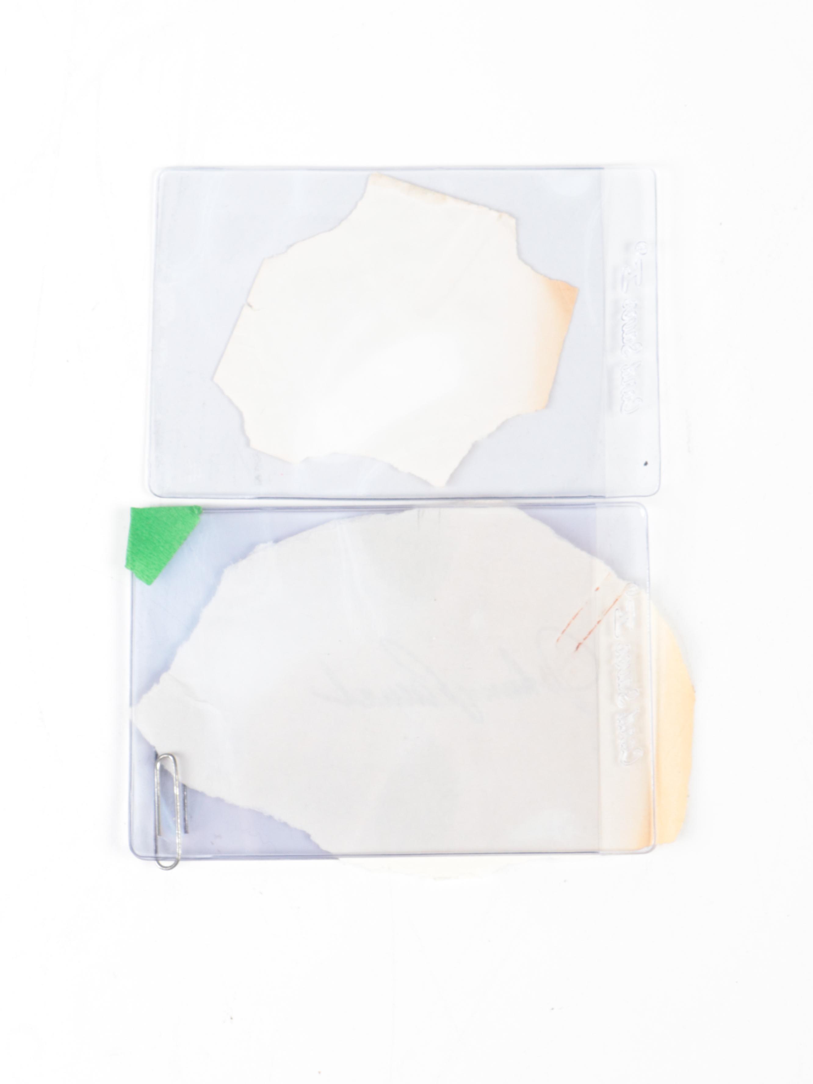 Johnny Bench Cincinnati Reds and Dan Issel UK Wildcats Signed Paper Slips