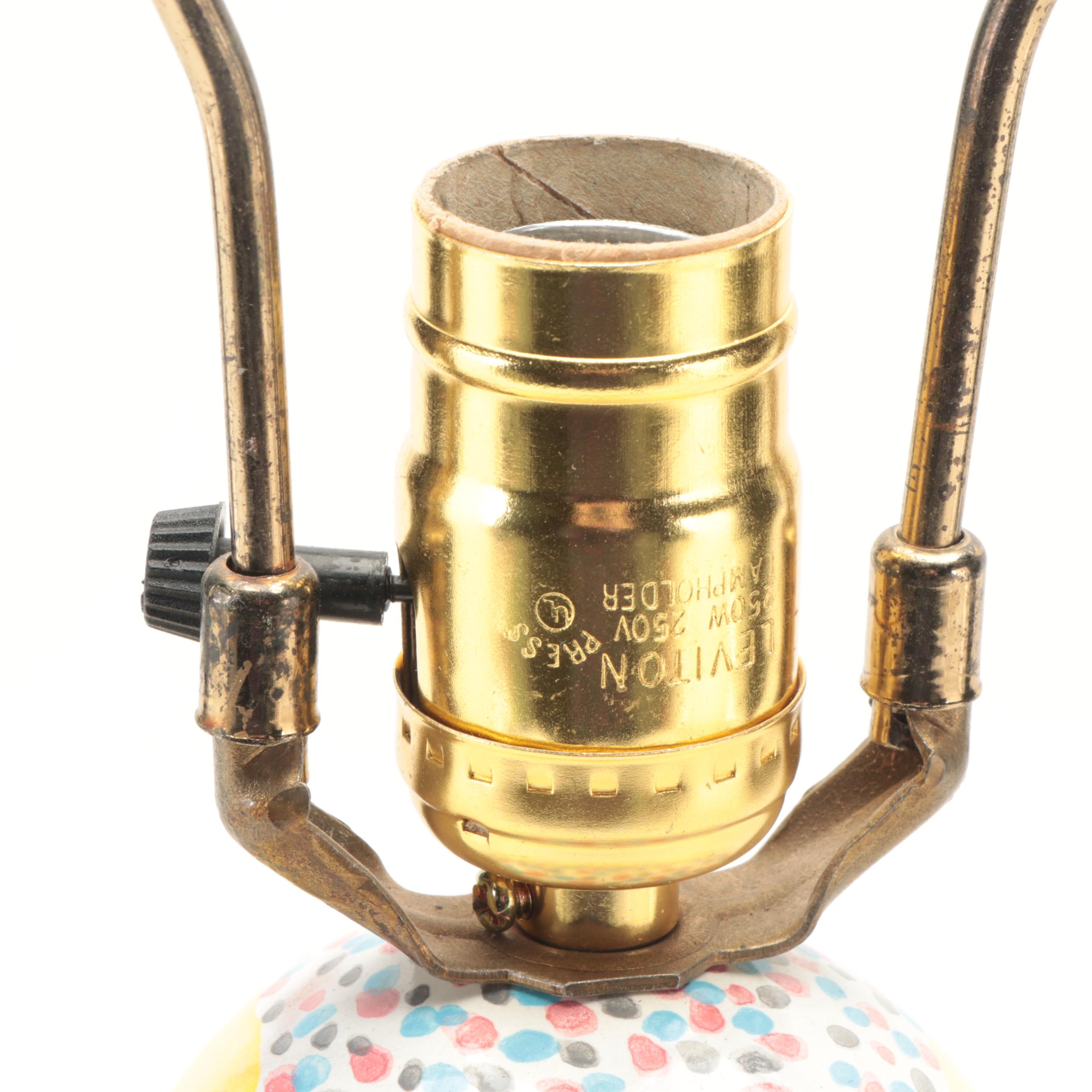 Mackenzie-Childs "Tulip" Ceramic Table Lamp