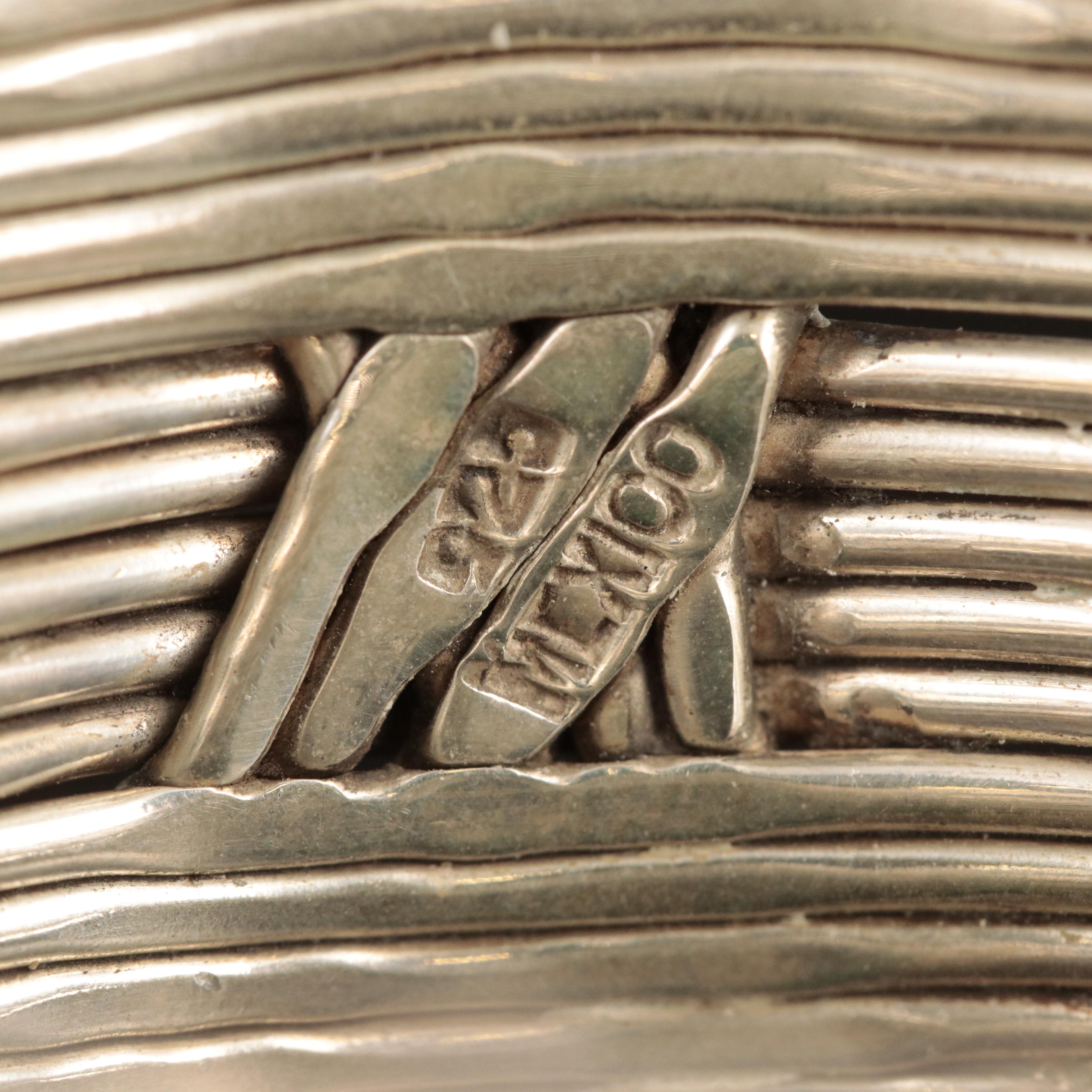 Mexican Sterling Woven Cuff
