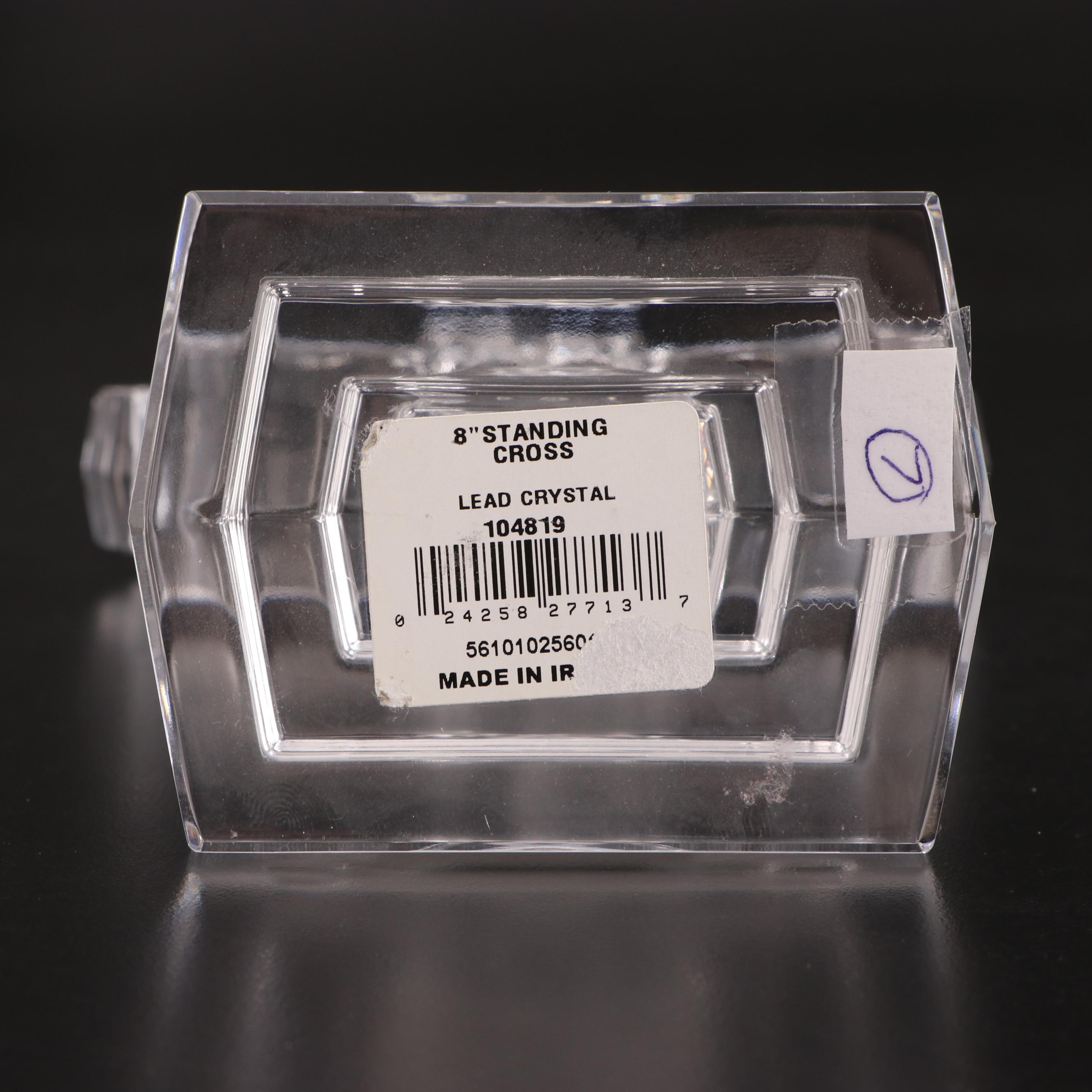 Rosenthal Porcelain Dove and Waterford Crystal Cross Figurines