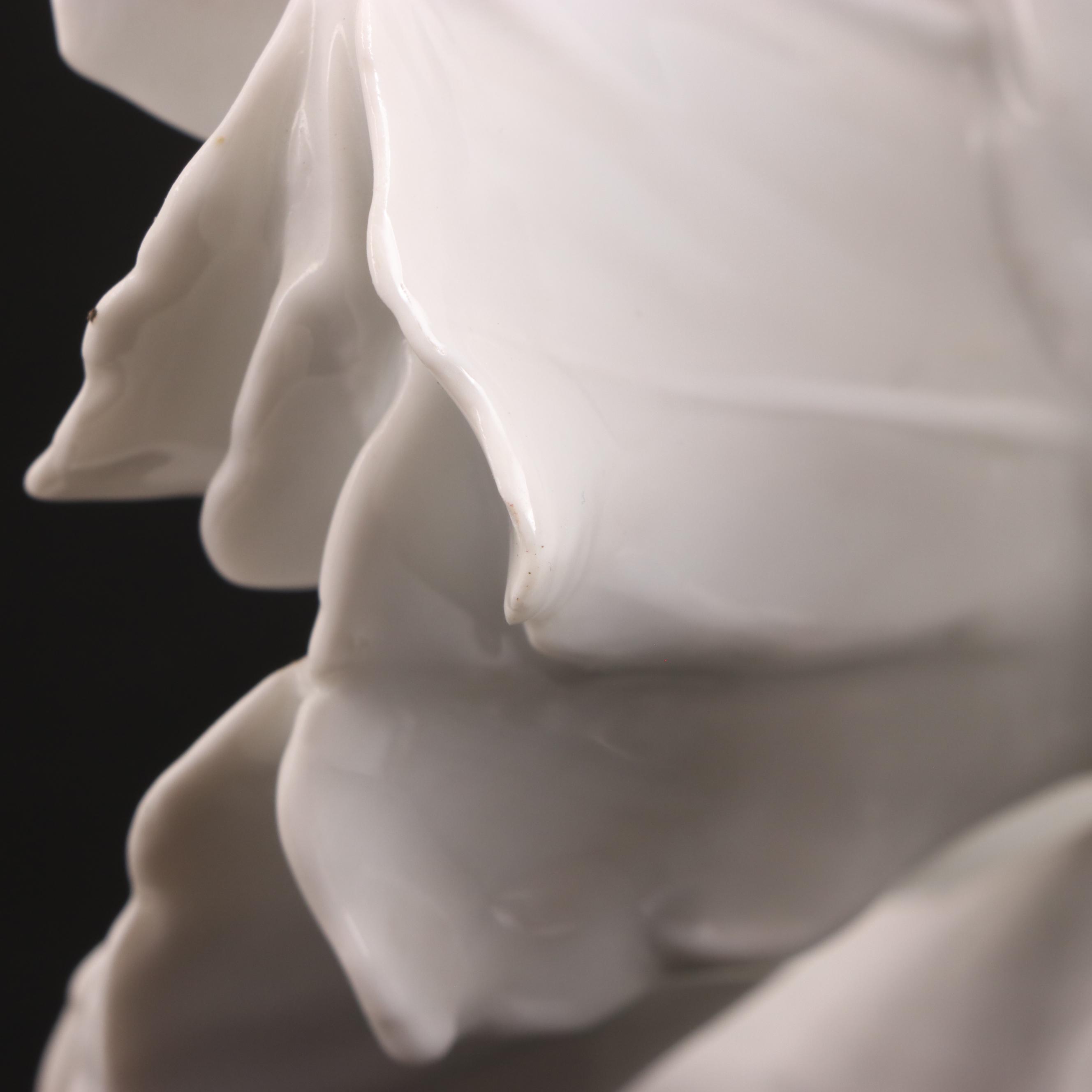 Rosenthal Porcelain Dove and Waterford Crystal Cross Figurines