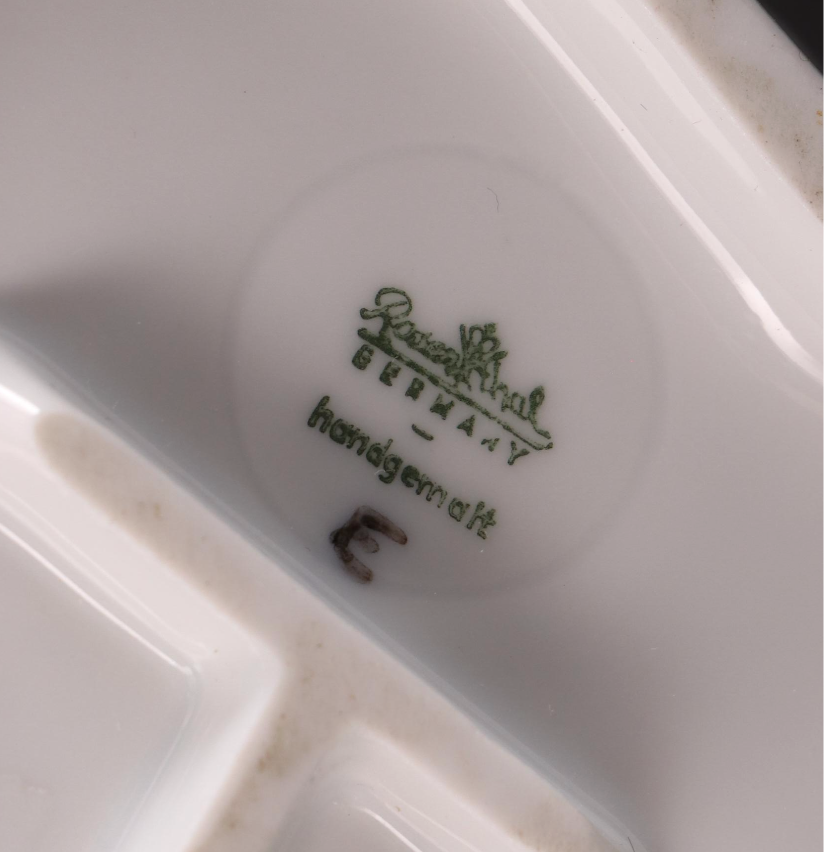 Rosenthal Porcelain Dove and Waterford Crystal Cross Figurines