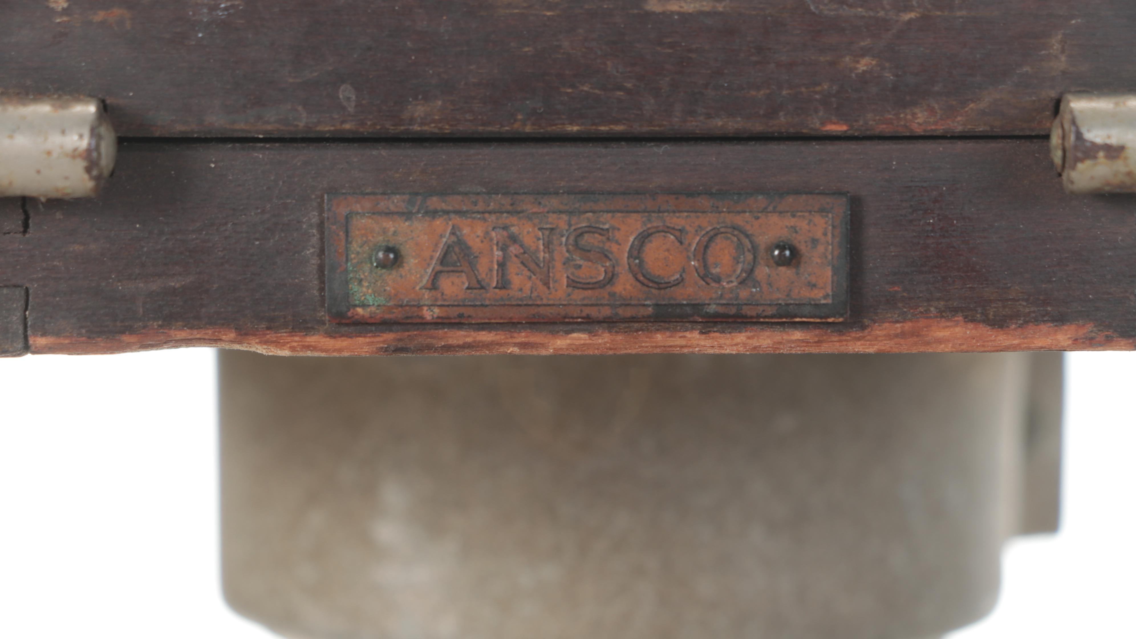 Folmer Graflex Speed Graphic Camera,  Kodak Anastigmat Lens, Ansco Tripod Stand