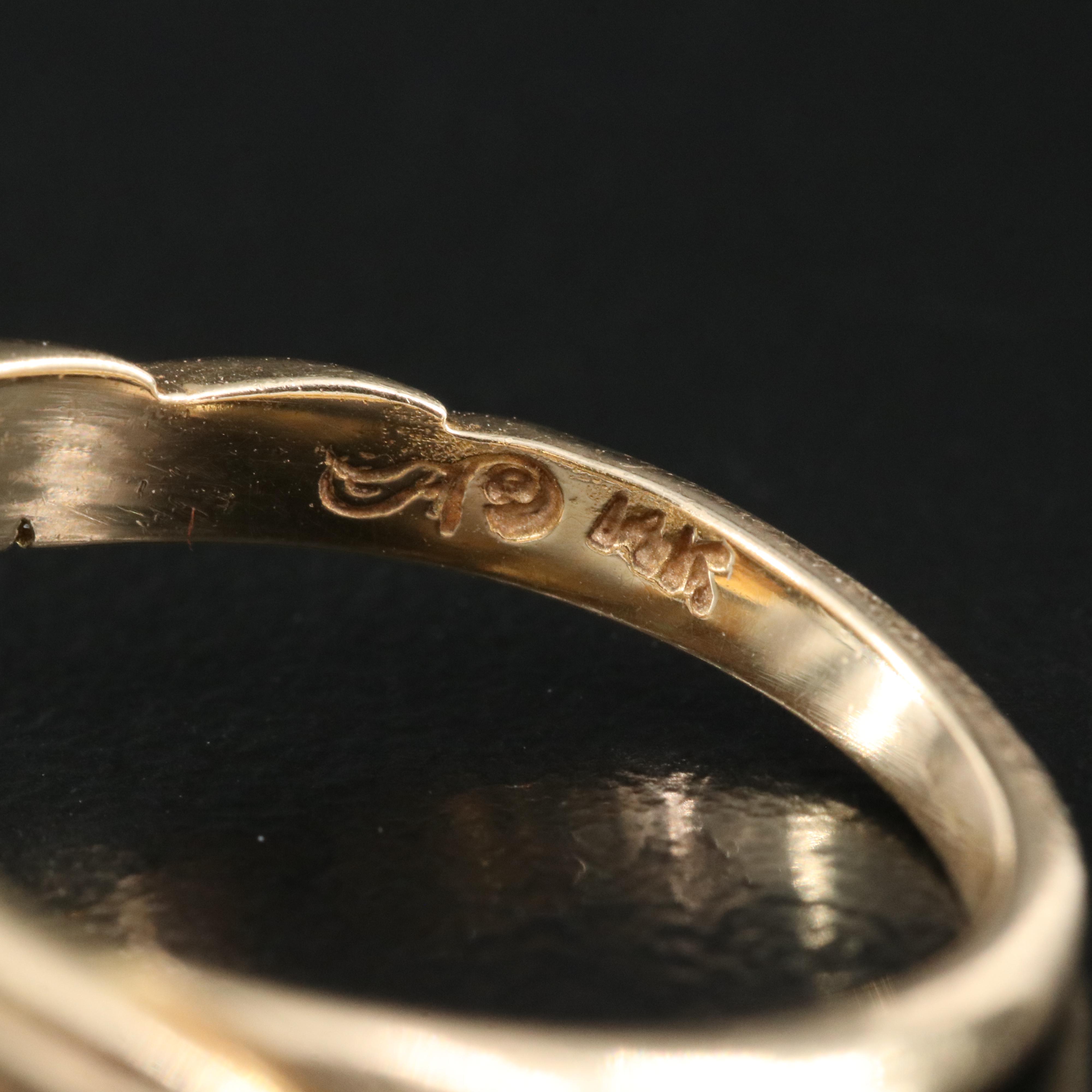 14K 0.16 CT Diamond Ring