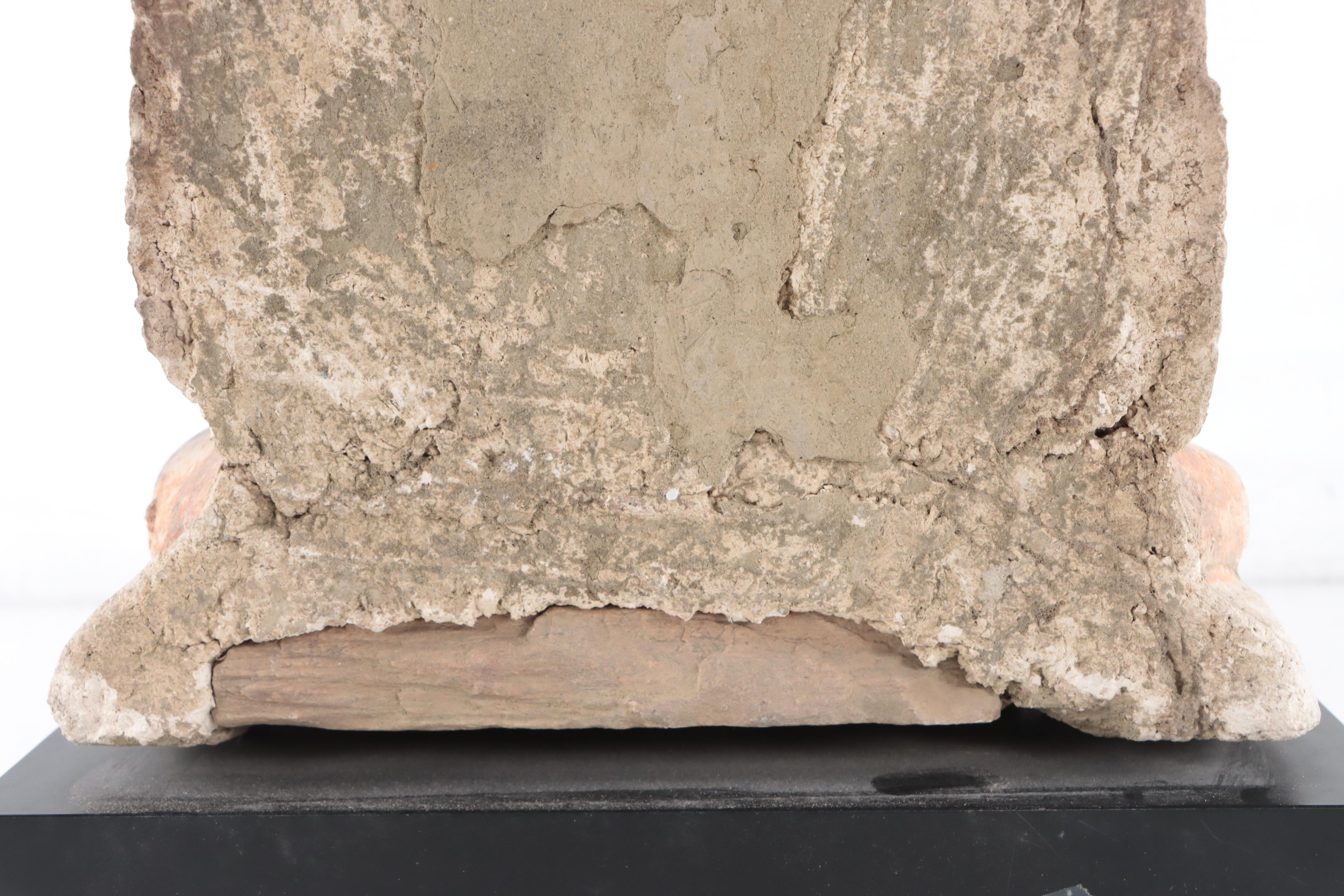 Gandharan Stucco Seated Buddha, 3rd-5th Century