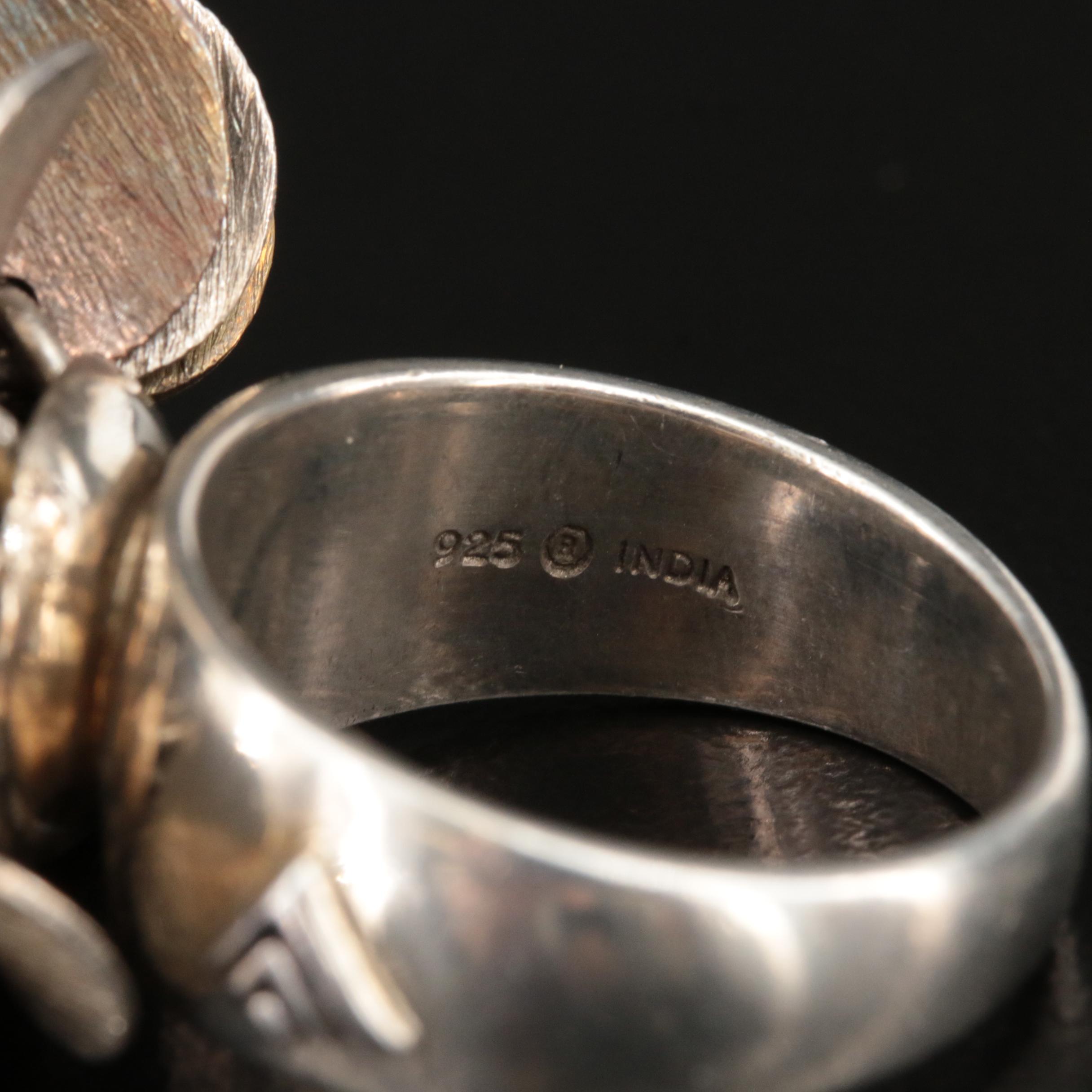 Silpada Sterling Disc Cluster Ring