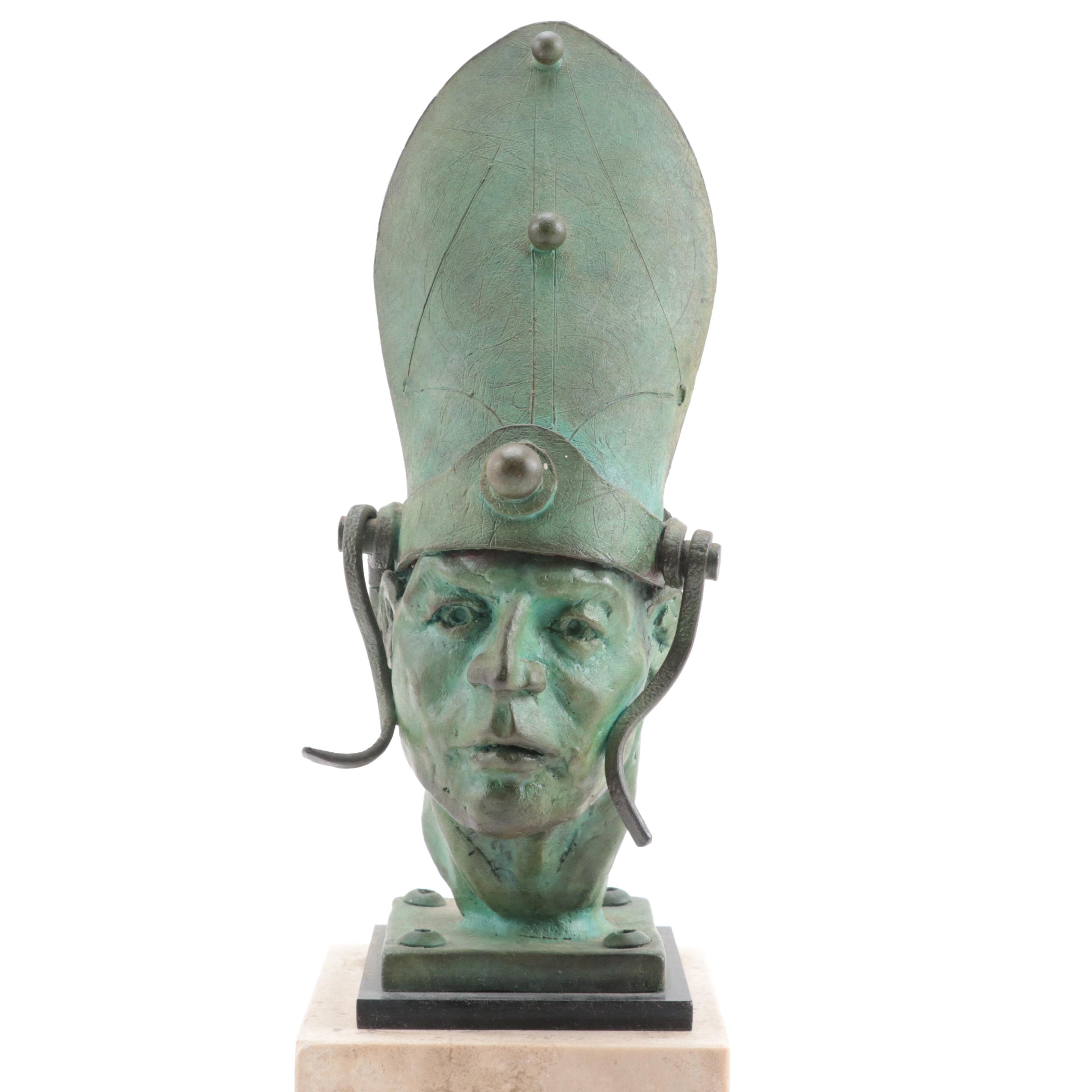 Theodore Gall Articulated Bronze Bust of a Circa 1995 EBTH