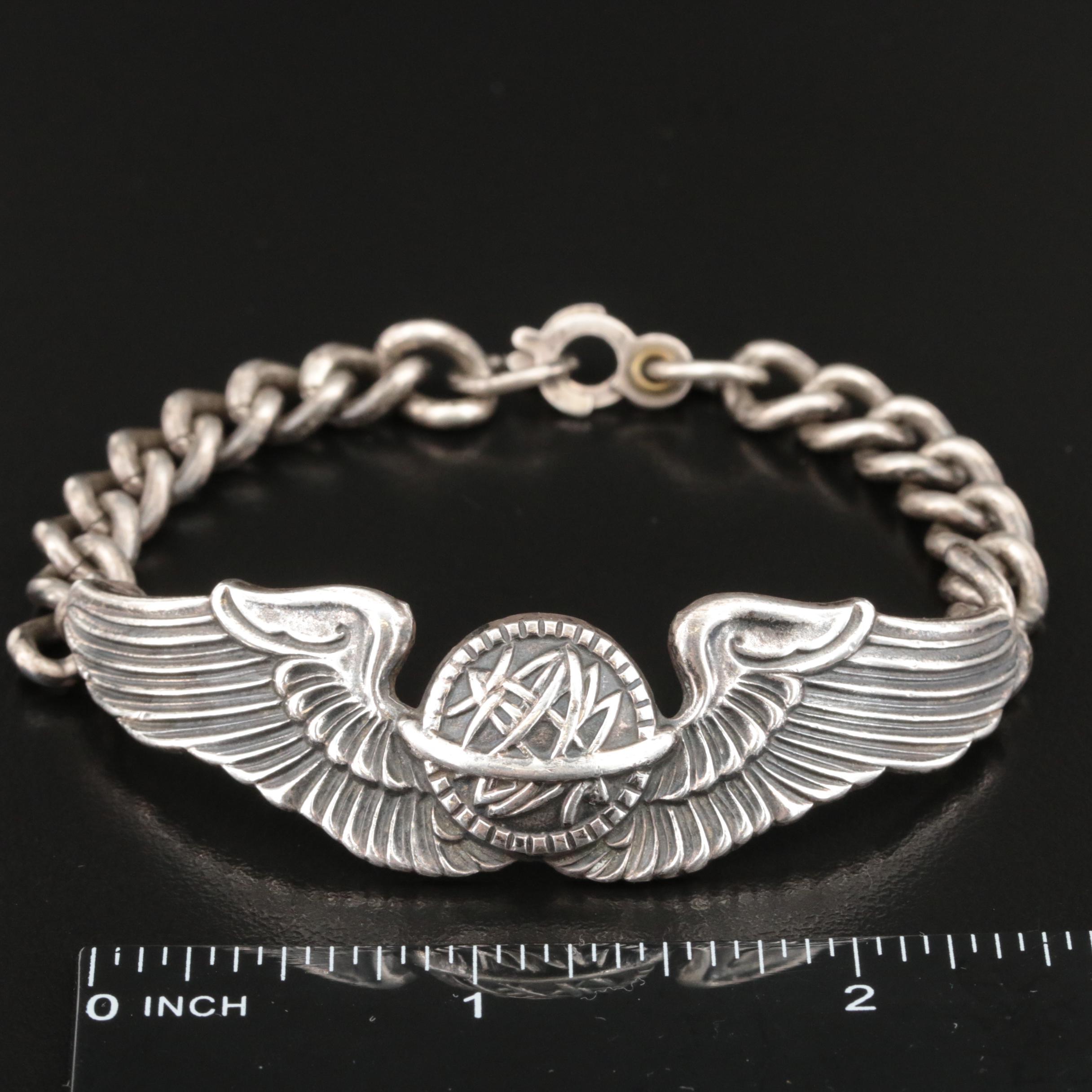 Sterling Wings Bracelet
