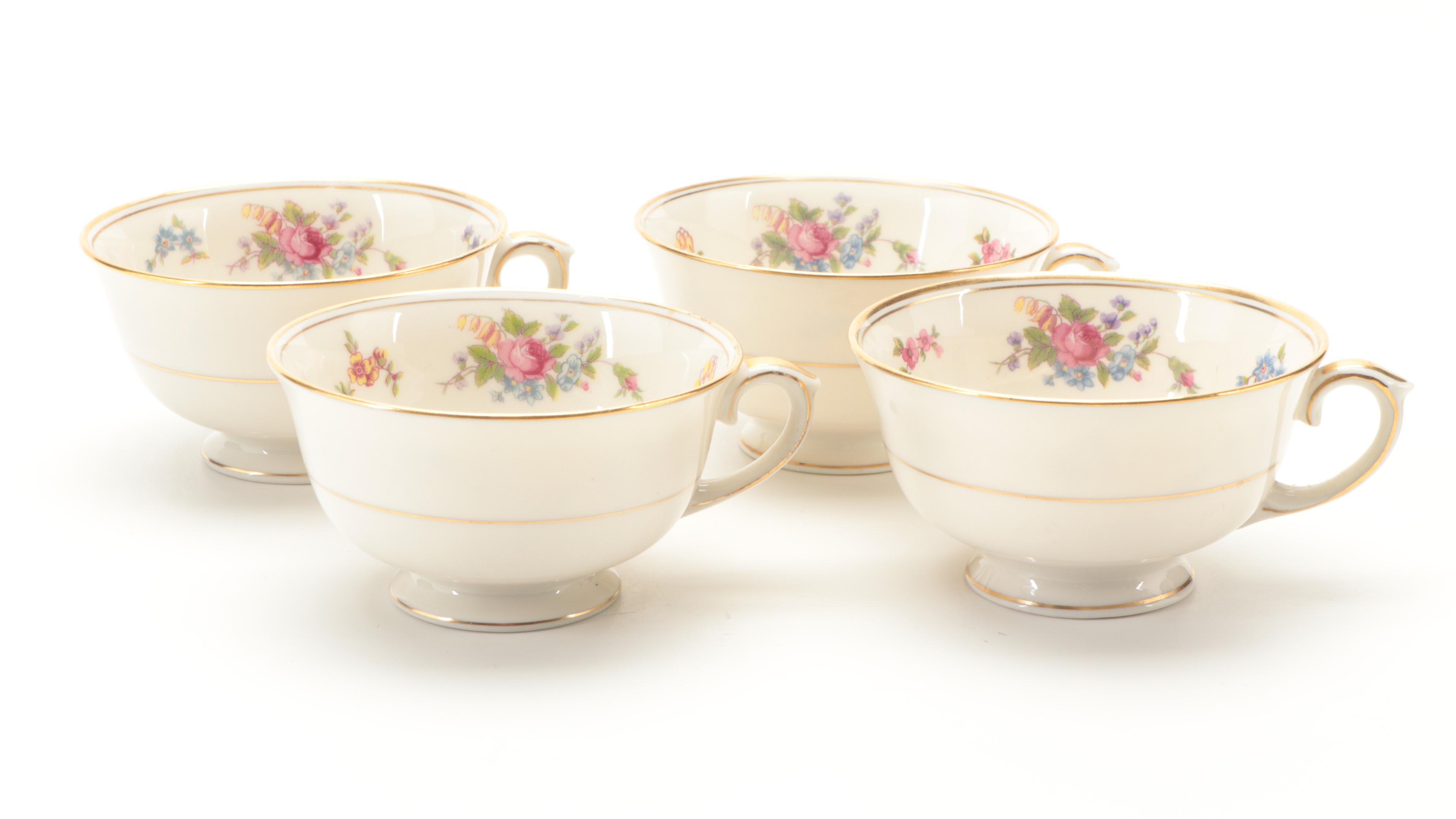 Lamberton "Rose of Lamberton" Porcelain Dinnerware, Mid-20th Century