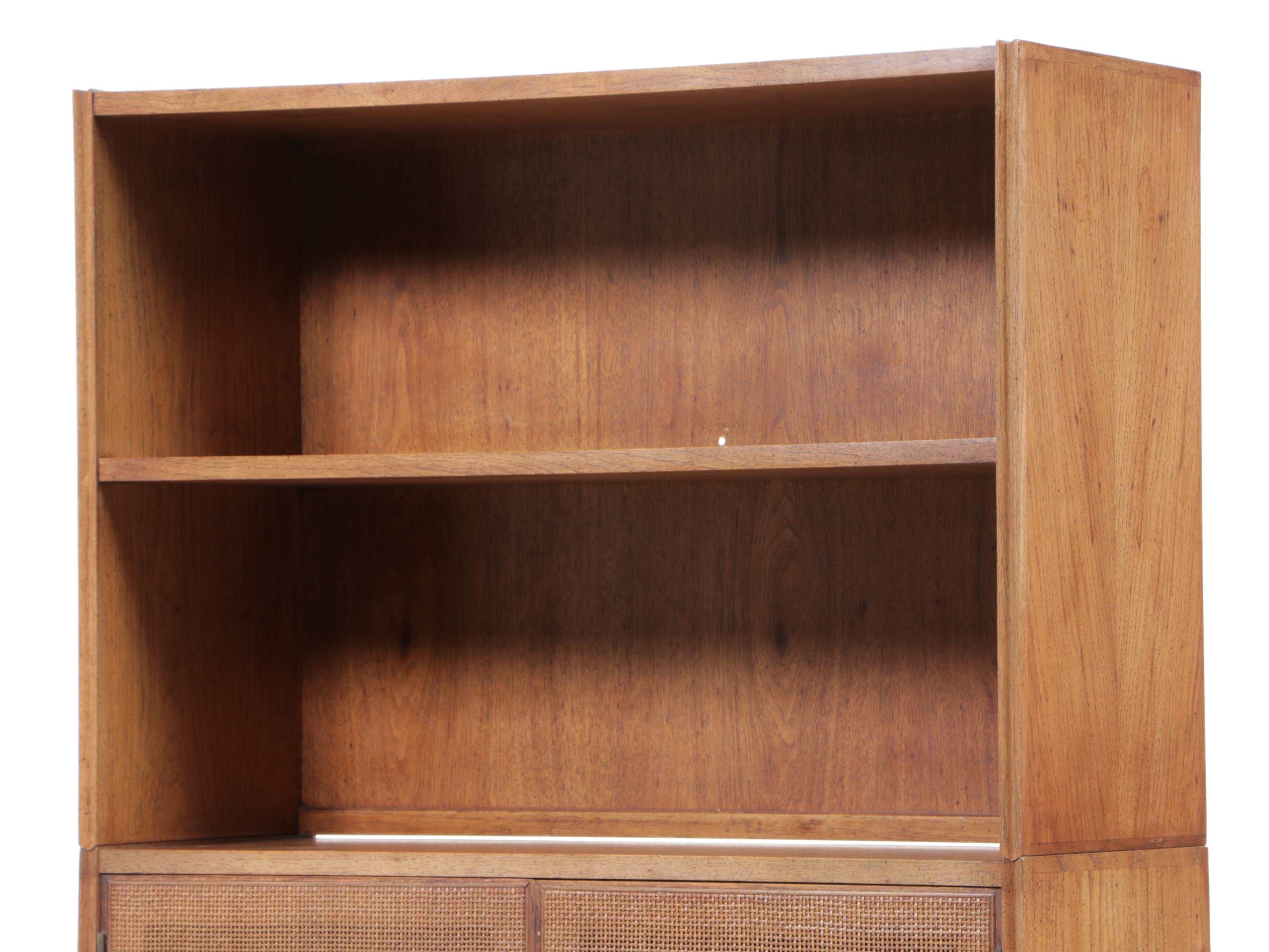 Mid Century Modern Wood Three-Piece Buffet Cabinet, 1960s