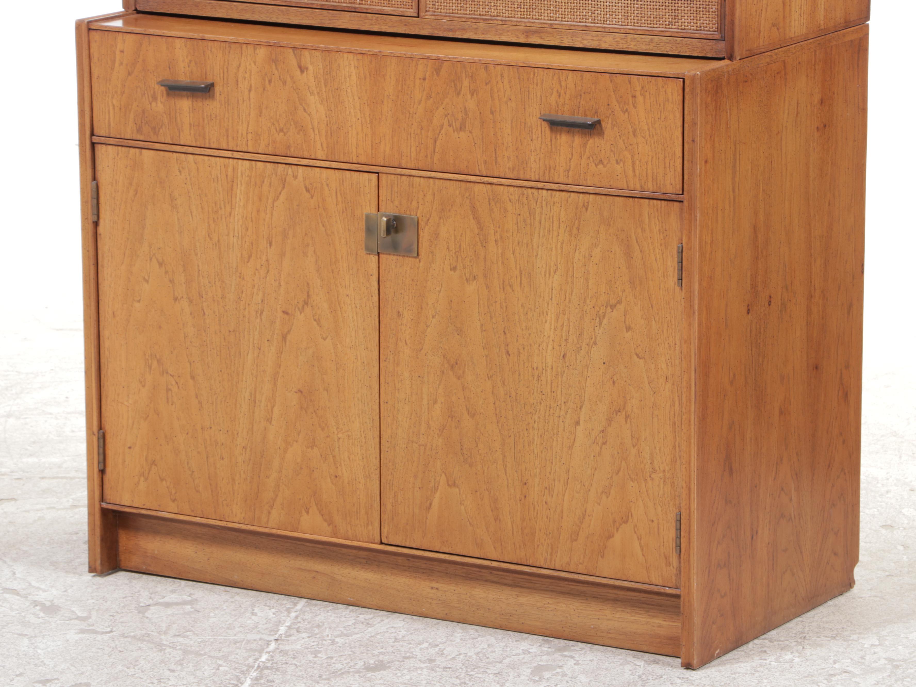 Mid Century Modern Wood Three-Piece Buffet Cabinet, 1960s