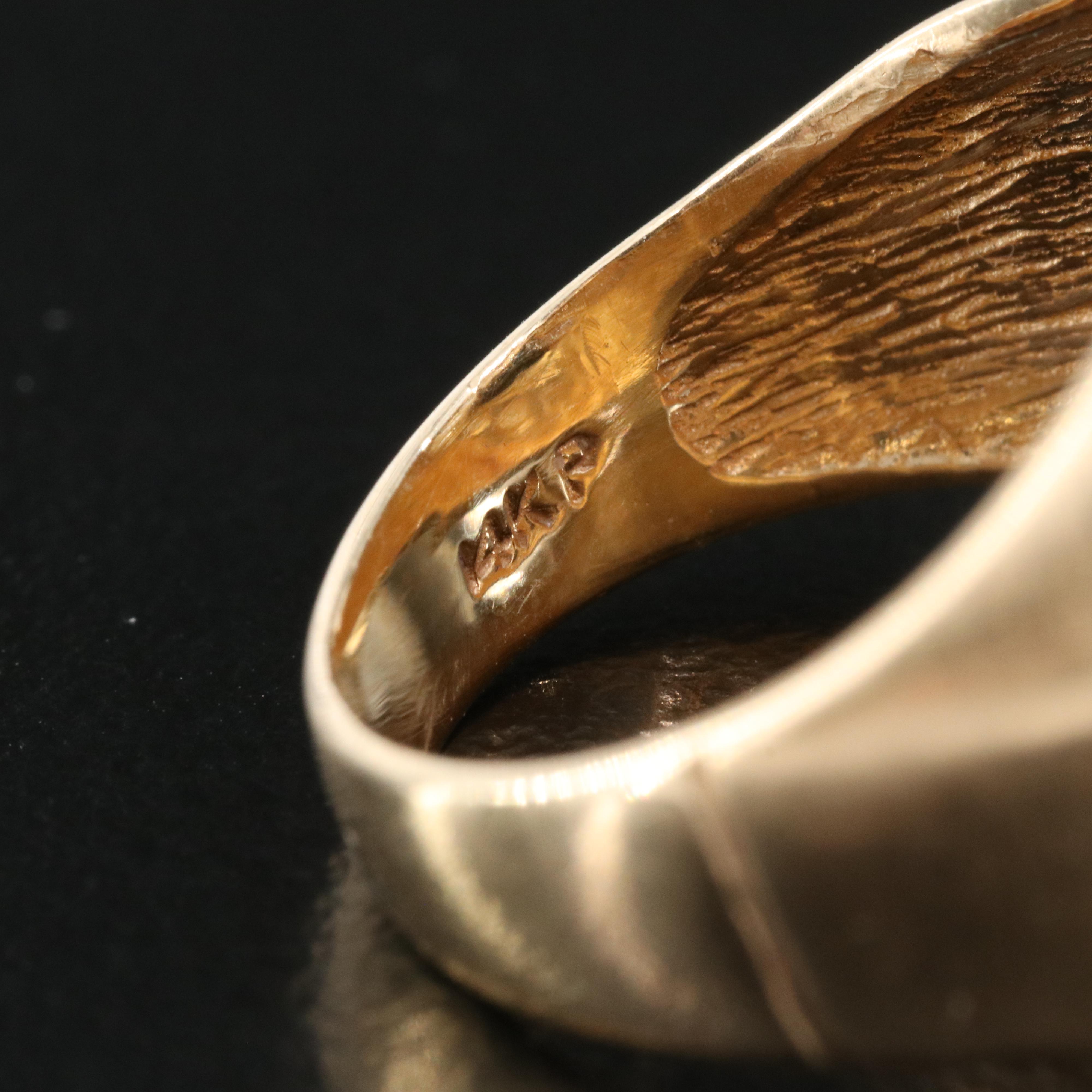 14K Imitation Opal and Diamond Ring