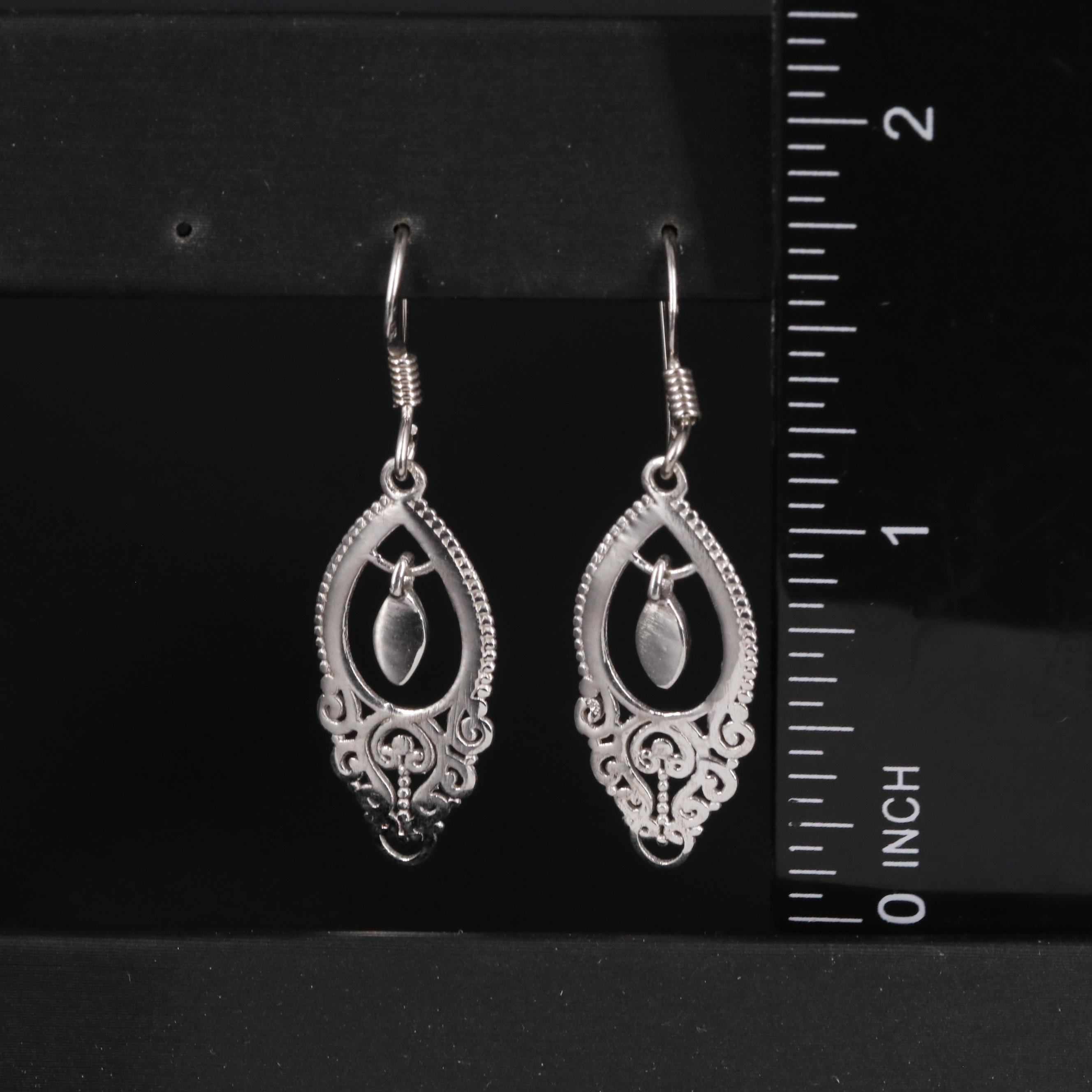 Sterling Drop Earrings