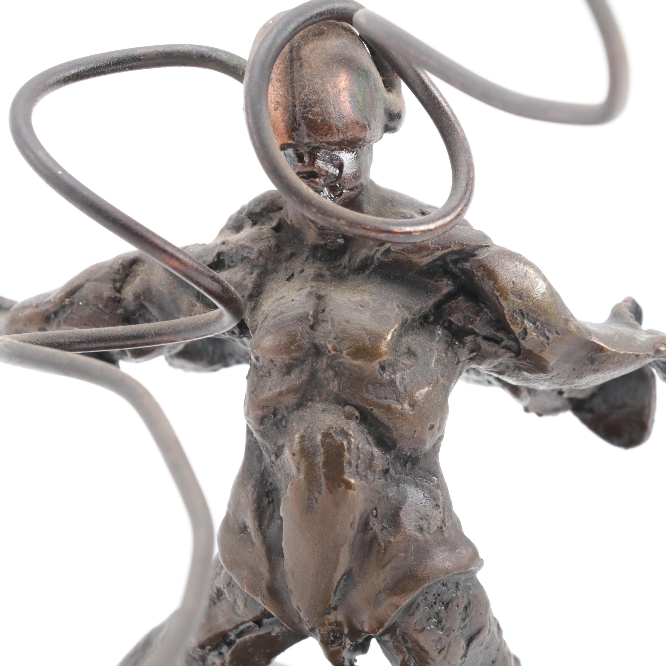 Theodore Gall Bronze Sculpture "Windrunner," Circa 1984