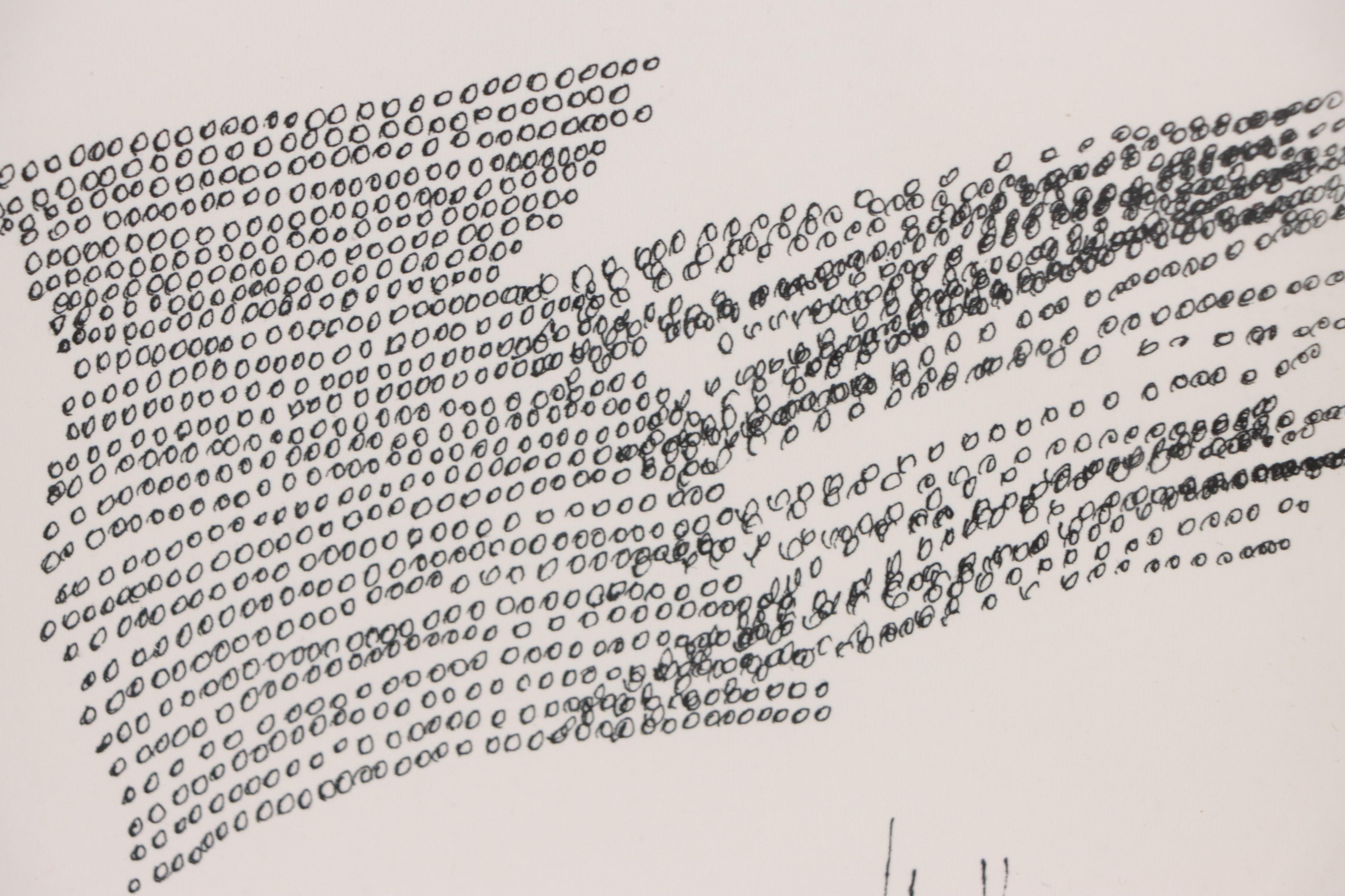 Jean-Luc Parant Ink Drawing, 1975