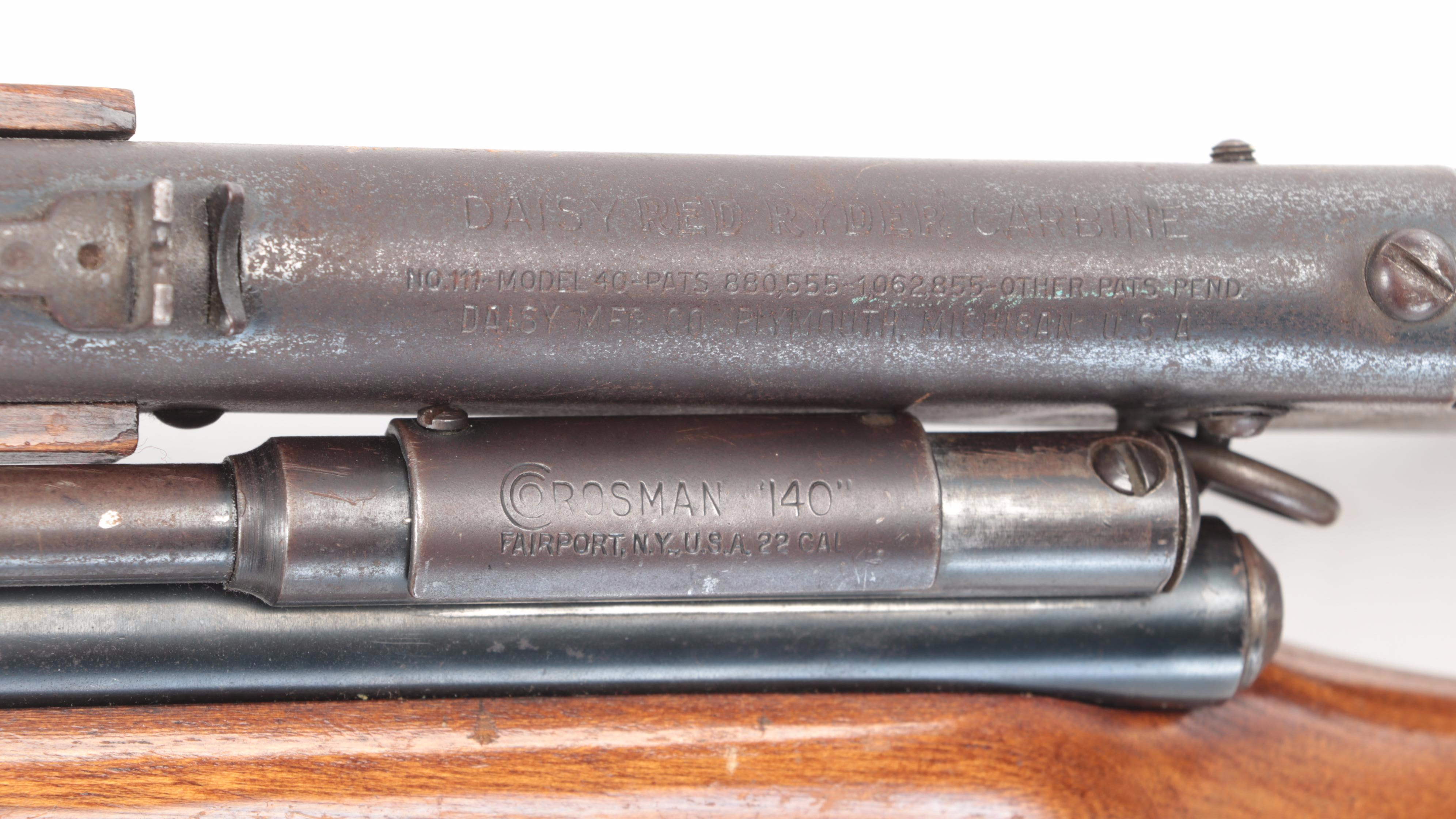 Daisy Red Ryder Model 40 BB and Crosman 140 .22. Cal Air Rifles