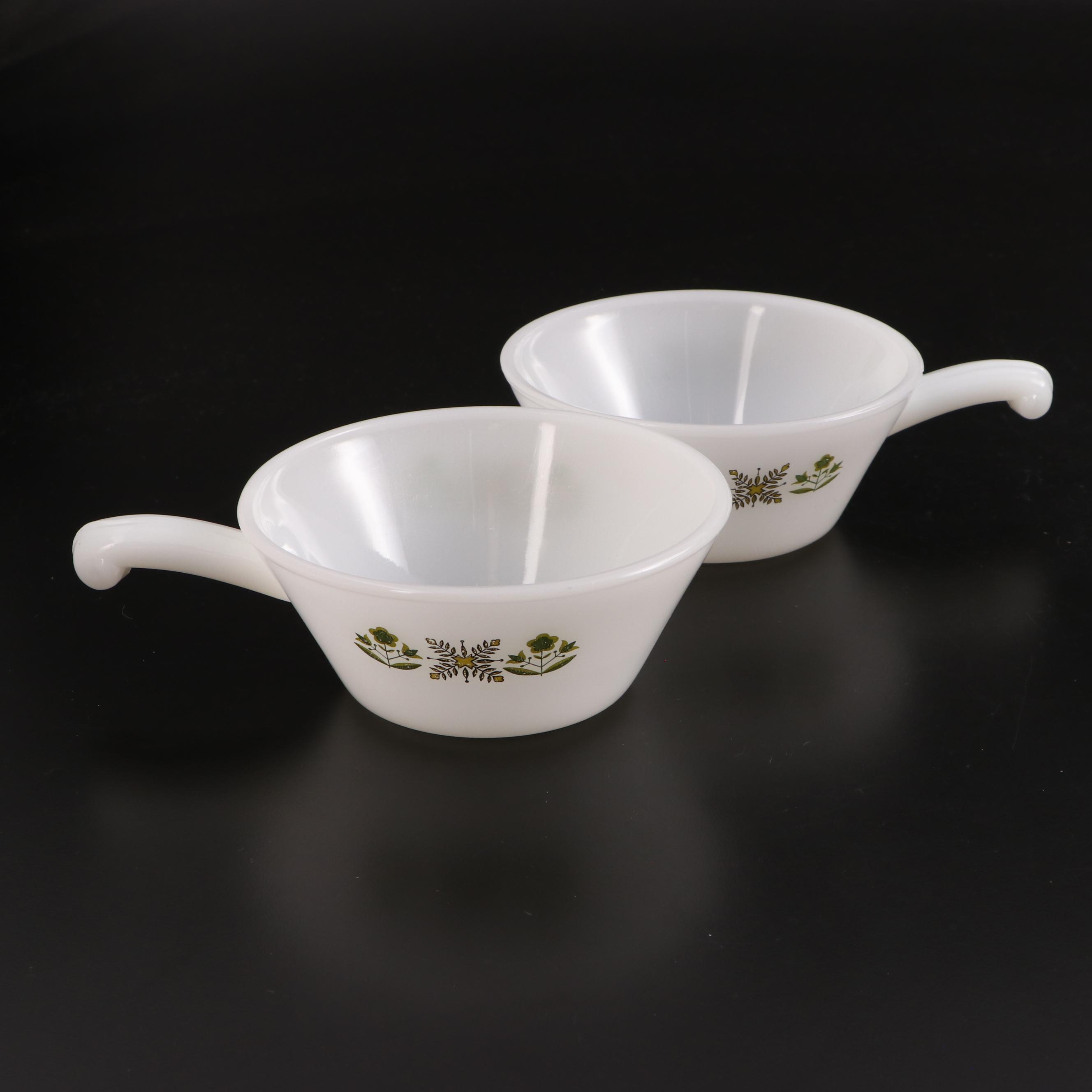 Anchor Hocking and Pyrex Custard Cups, Casseroles and Soup Bowls