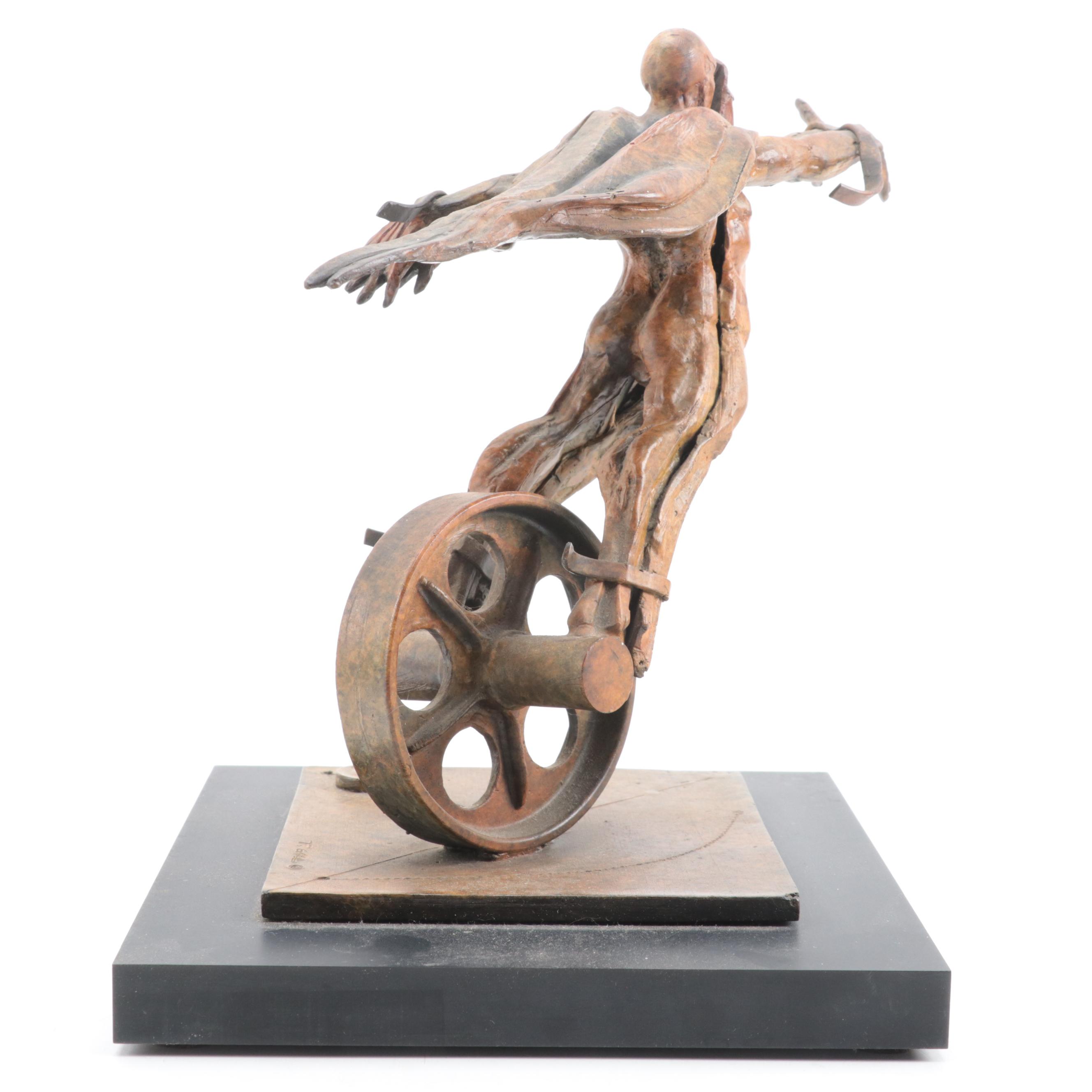 Theodore Gall Bronze Sculpture "Low Ryder" Circa 2000