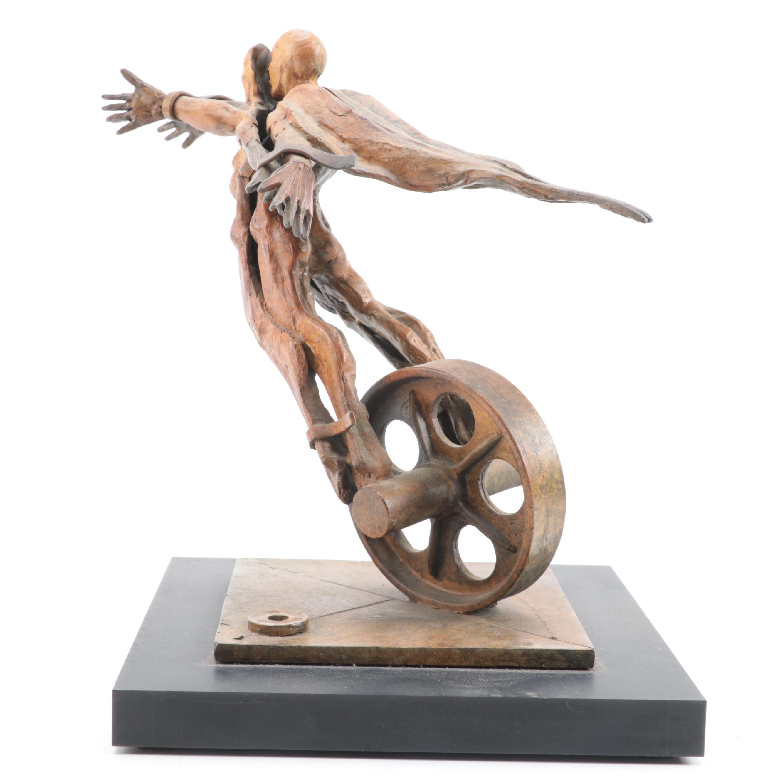 Theodore Gall Bronze Sculpture "Low Ryder" Circa 2000