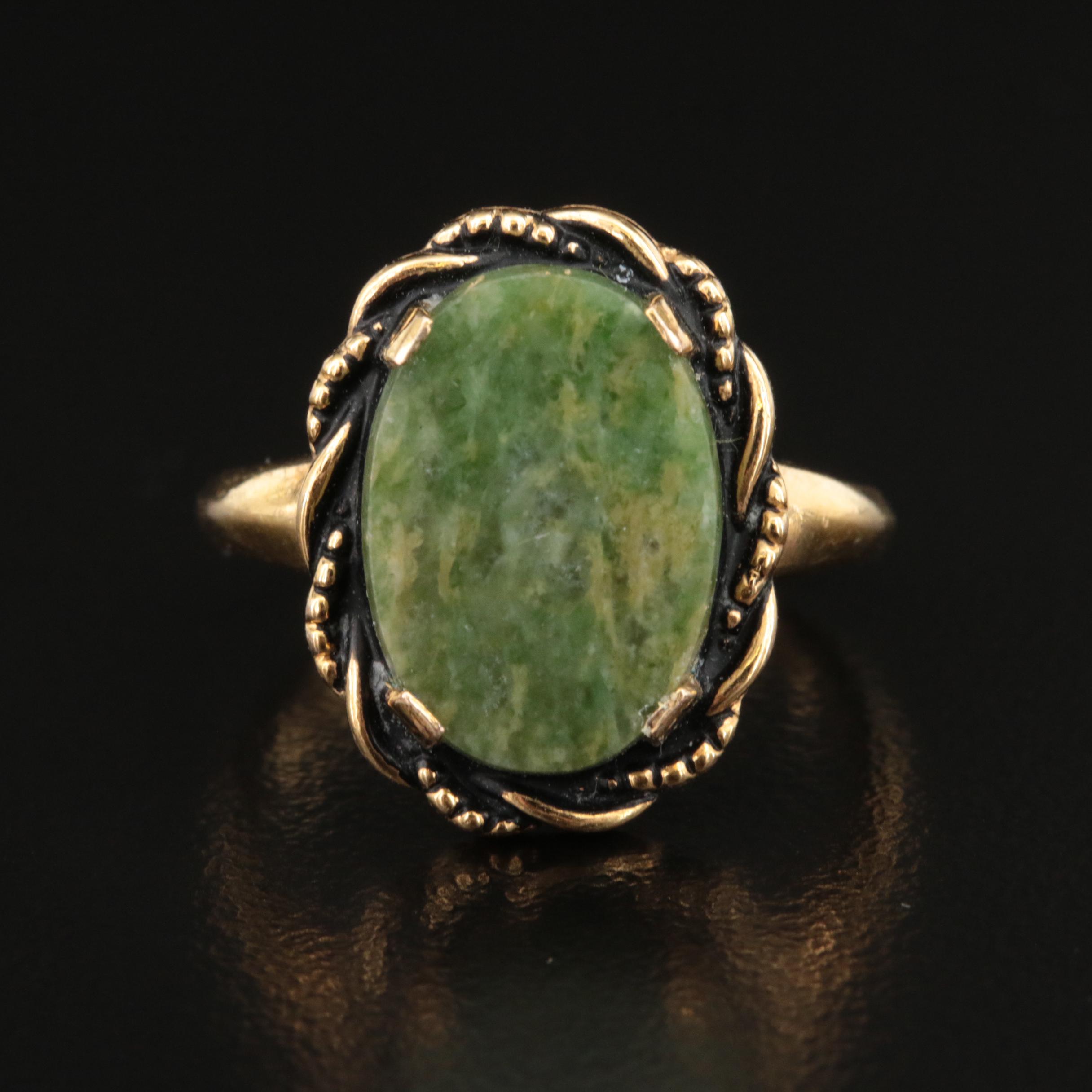 Oval Serpentine Ring