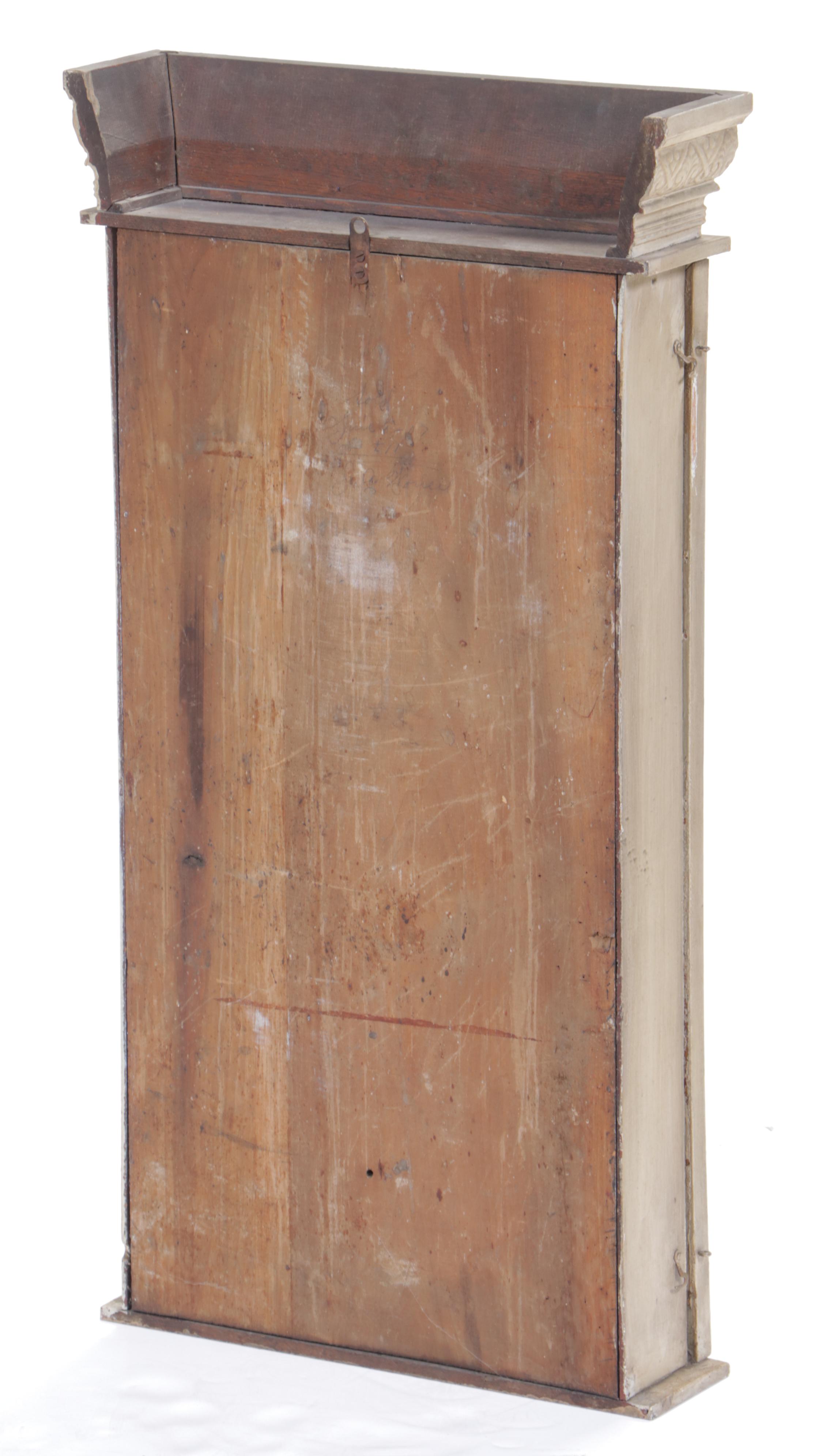 E. Ingraham Co. Painted Oak Regulator Clock w/ Calendar Dial, Early 20th Century