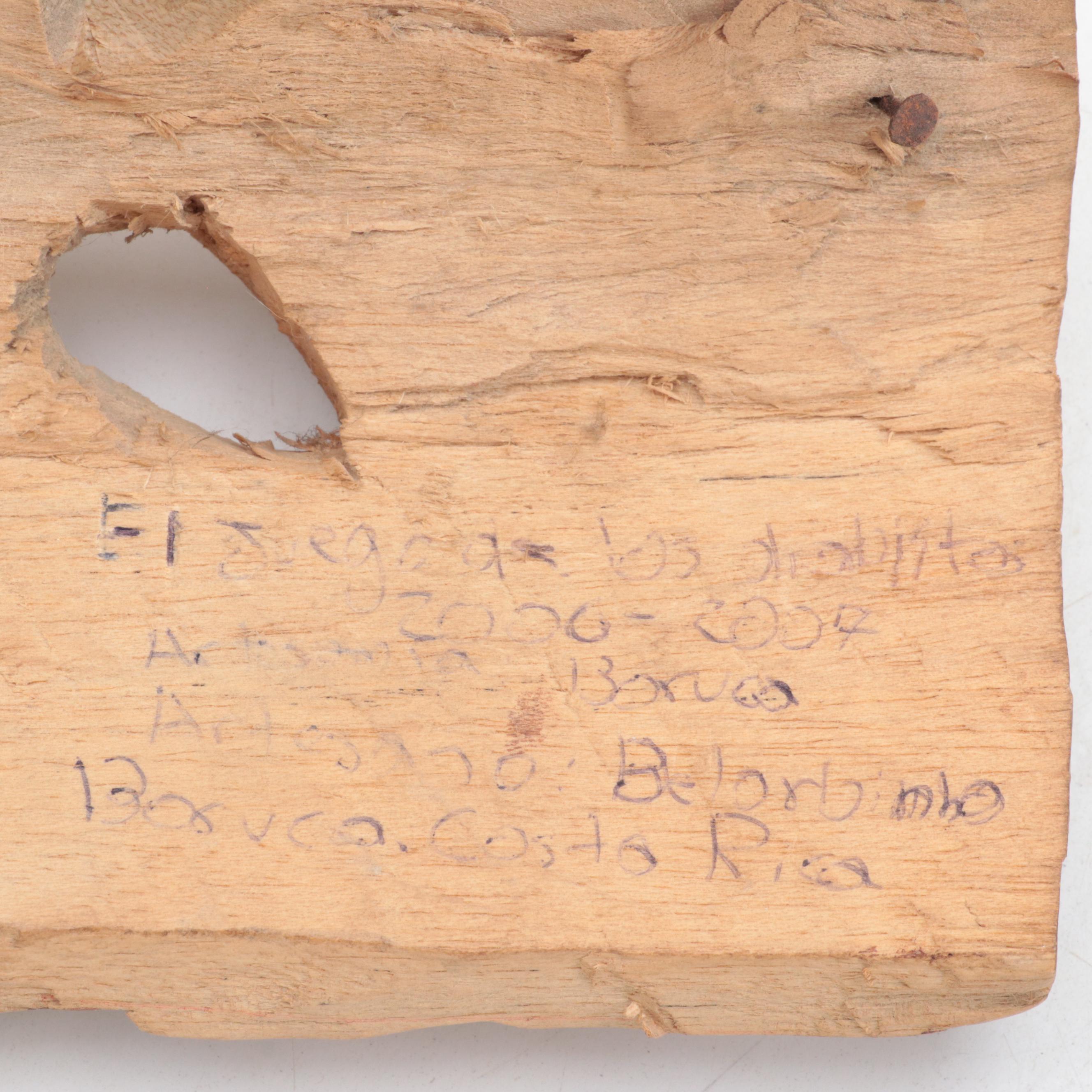 Boruca Costa Rican Carved Wooden Masks, Circa 2006