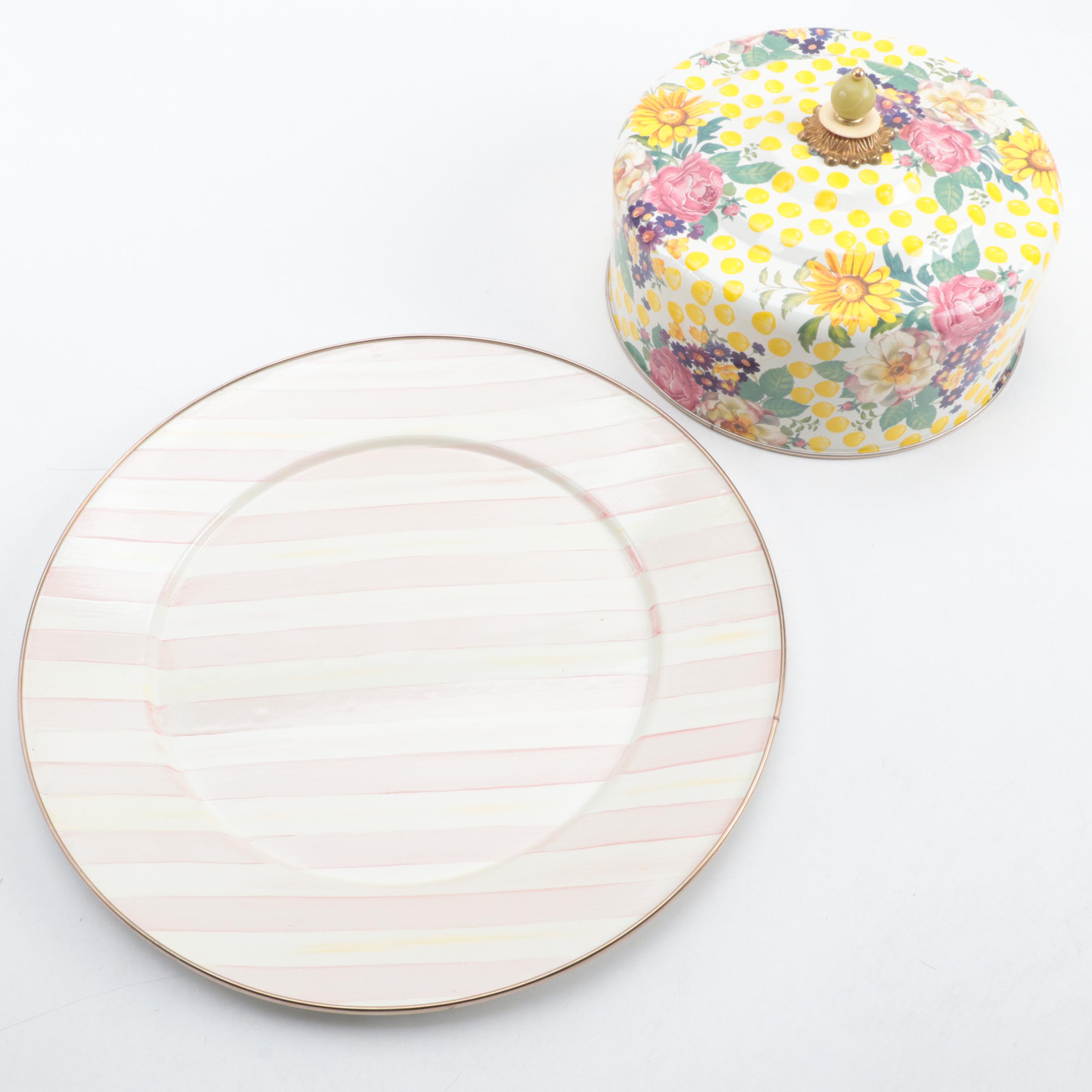 MacKenzie-Childs "Buttercup" Enamel Cake Carrier