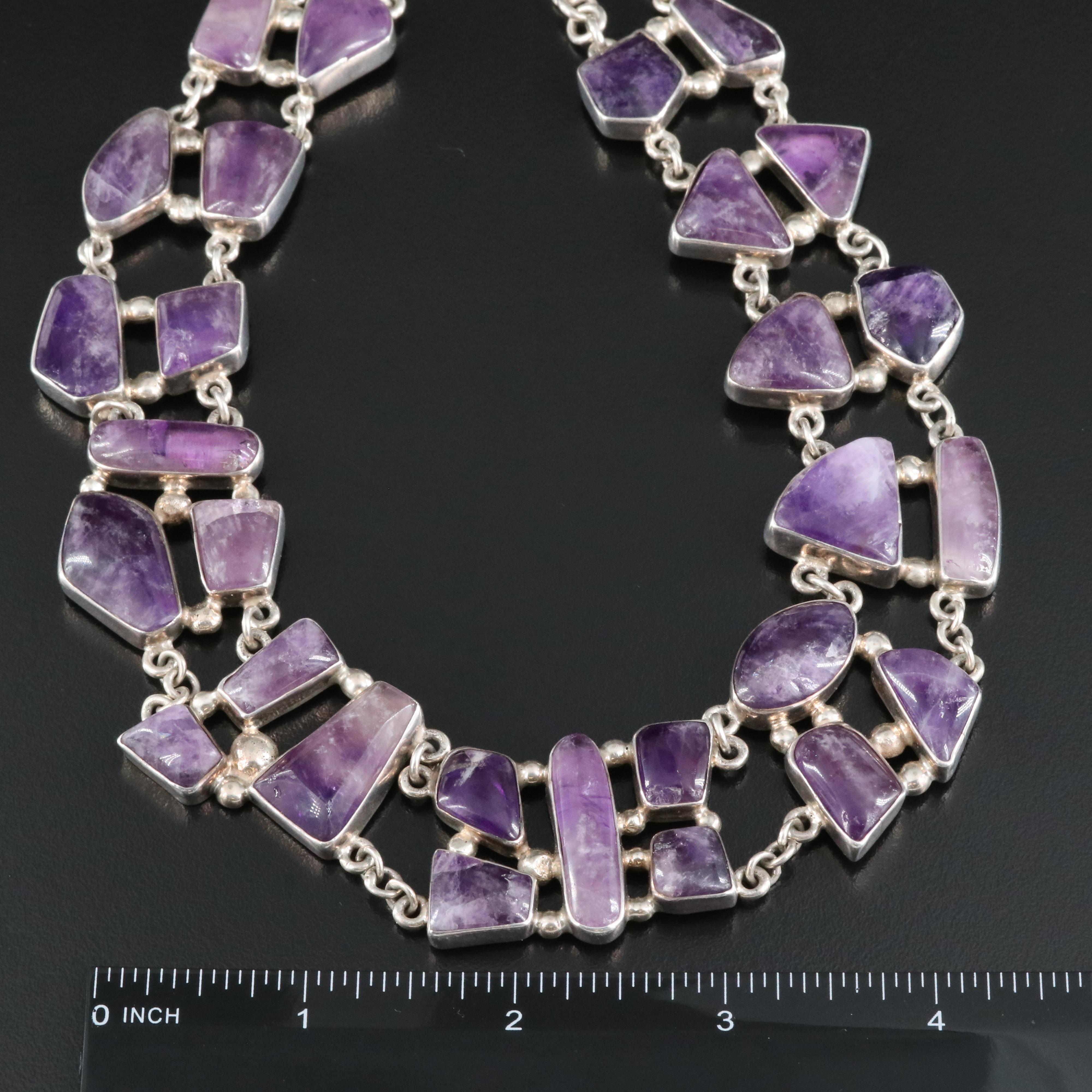 Sterling Amethyst Necklace