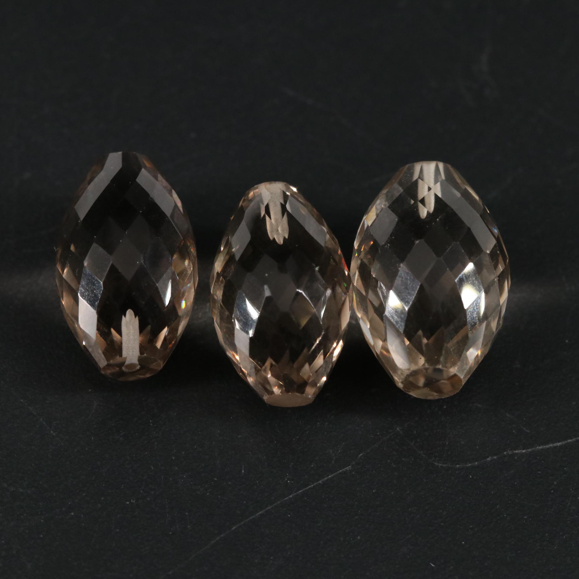 Loose 19.44 CTW Smoky Quartz Lot