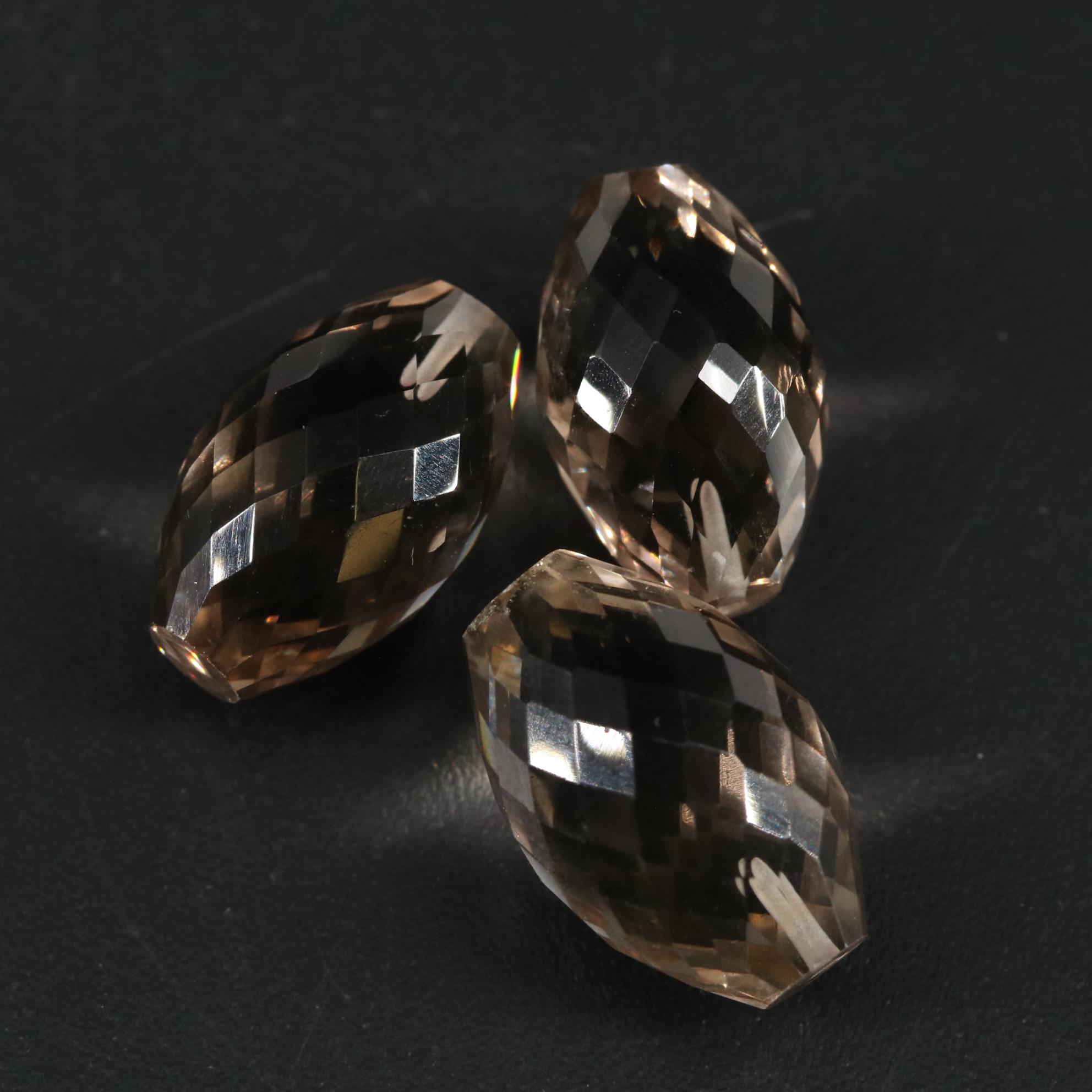 Loose 19.44 CTW Smoky Quartz Lot